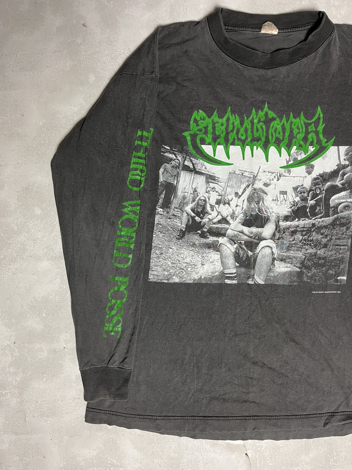 Band Tees 🦂Vintage🦂 Sepultura 1992 Third World Posse Long Size US XL / EU 56 / 4 - 3 Thumbnail