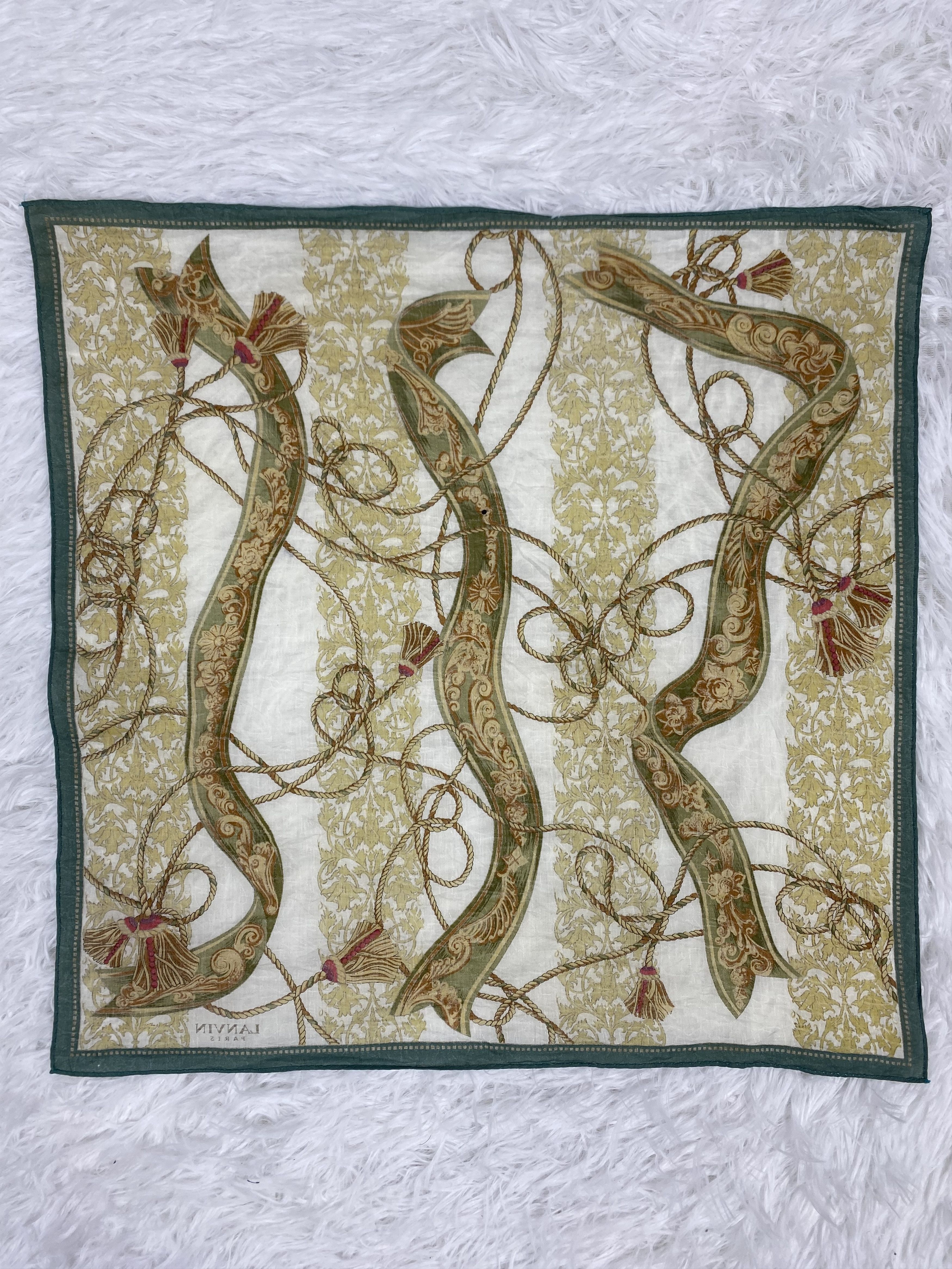 Lanvin Vintage Lanvin Handkerchief PH0103 Size ONE SIZE - 5 Thumbnail