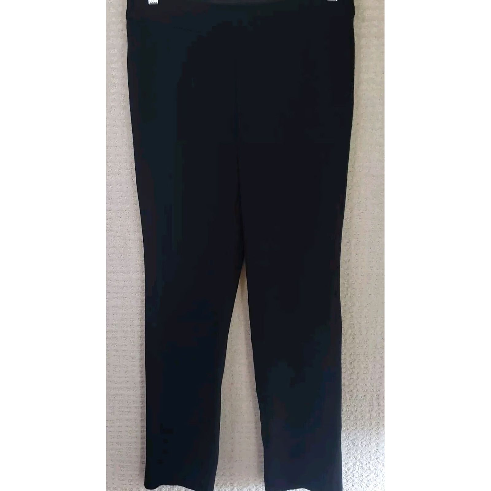 Vintage Grace Pants Women's S Black Straight Leg Stretch 31x28 Slimming Pockets Dress Pants Pants Styles 90s? Size 28" / US 6 / IT 42 - 2 Thumbnail