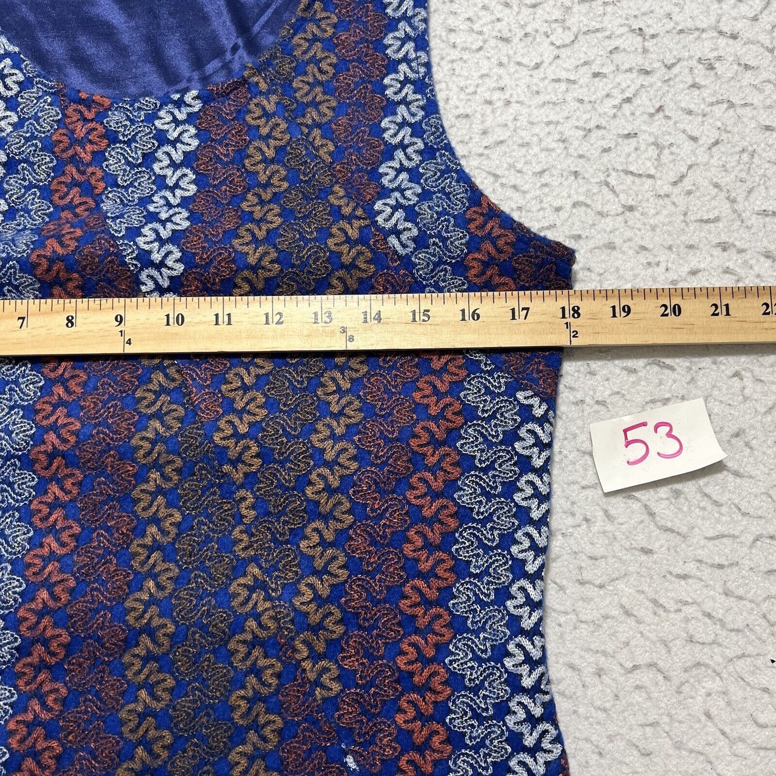 Other Hem & Thread Sleeveless Fit & Flare Mini Dress Blue Lined Size L / US 10 / IT 46 - 7 Thumbnail