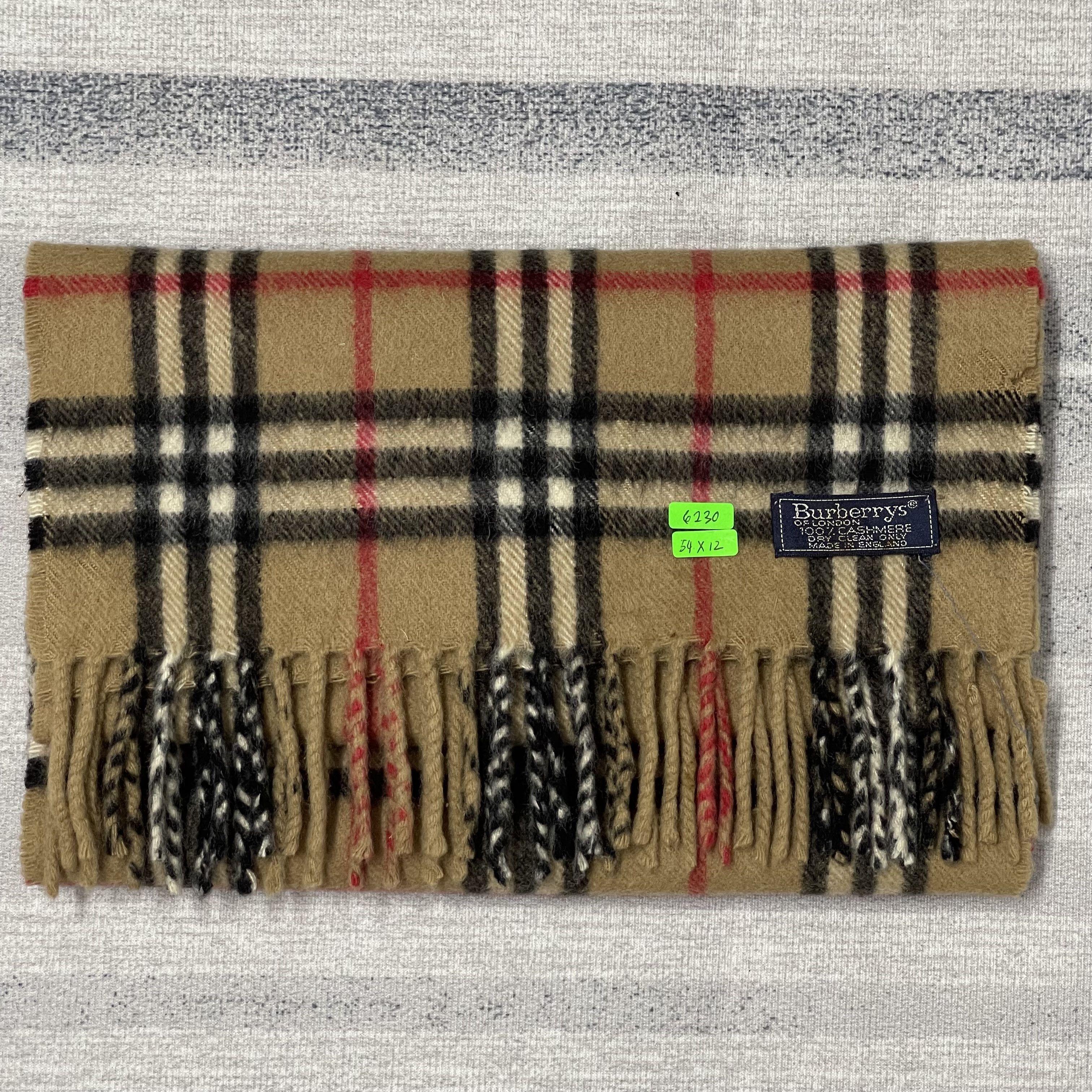 Burberry Vintage Burberrys Nova Checkered Muffler Scarf - 6230 Size ONE SIZE - 12 Thumbnail
