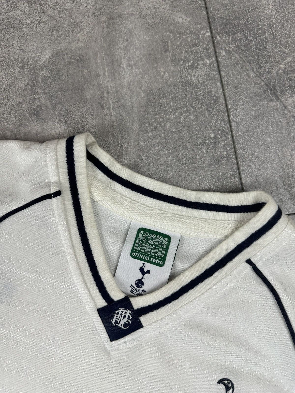 Other Score Draw Tottenham Hotspur 1991 Home Soccer Jersey Shirt Size US S / EU 44-46 / 1 - 9 Thumbnail