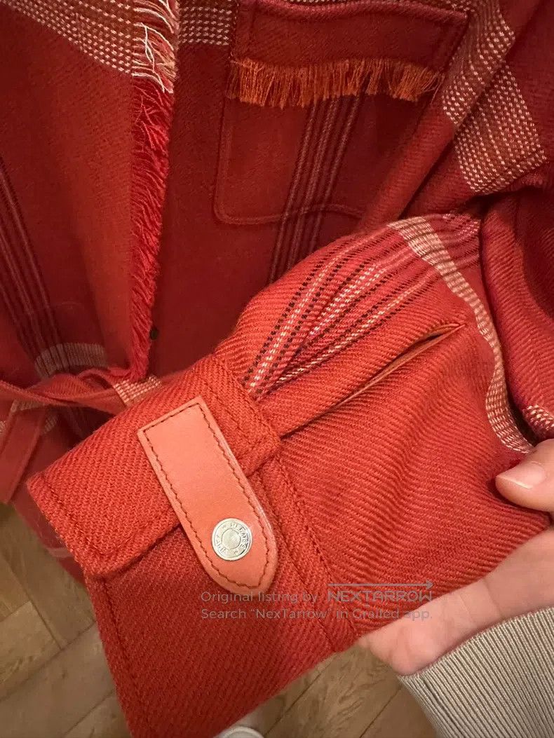 Hermes Hermes Long Wool Overcoat with Classic Plaid and Patchwork Size XS / US 0-2 / IT 36-38 - 5 Thumbnail
