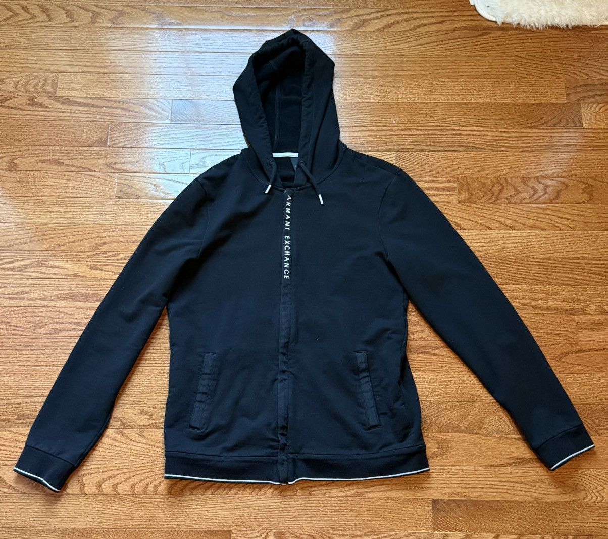 Armani Exchange Armani Exchange Logo Zip Up Hoodie Size US M / EU 48-50 / 2 - 1 Thumbnail