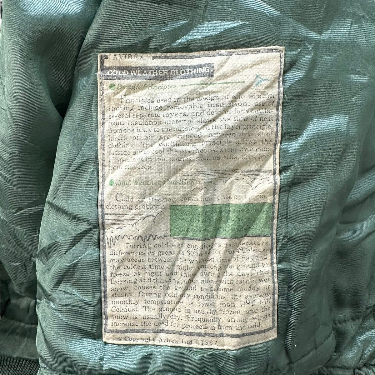 Avirex TRASHED🔥 87's AVIREX TYPE B15 FLIGHT JACKET #7706-166 Size US L / EU 52-54 / 3 - 18 Thumbnail