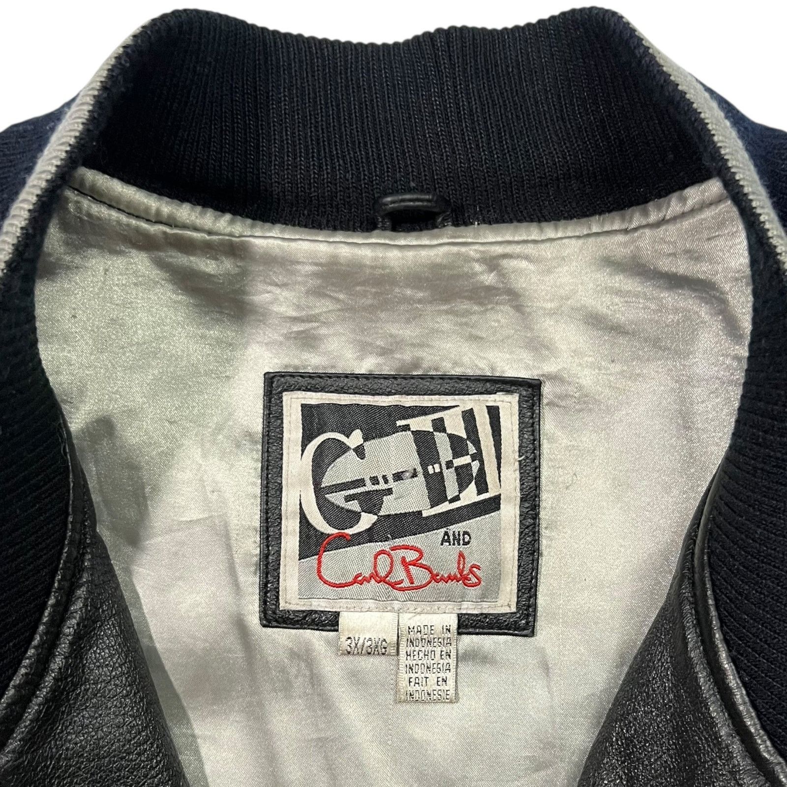 G-III × NFL × Vintage 90s G-III Carl Banks Oakland Raiders leather NFL jacket Size US XXL / EU 58 / 5 - 6 Thumbnail