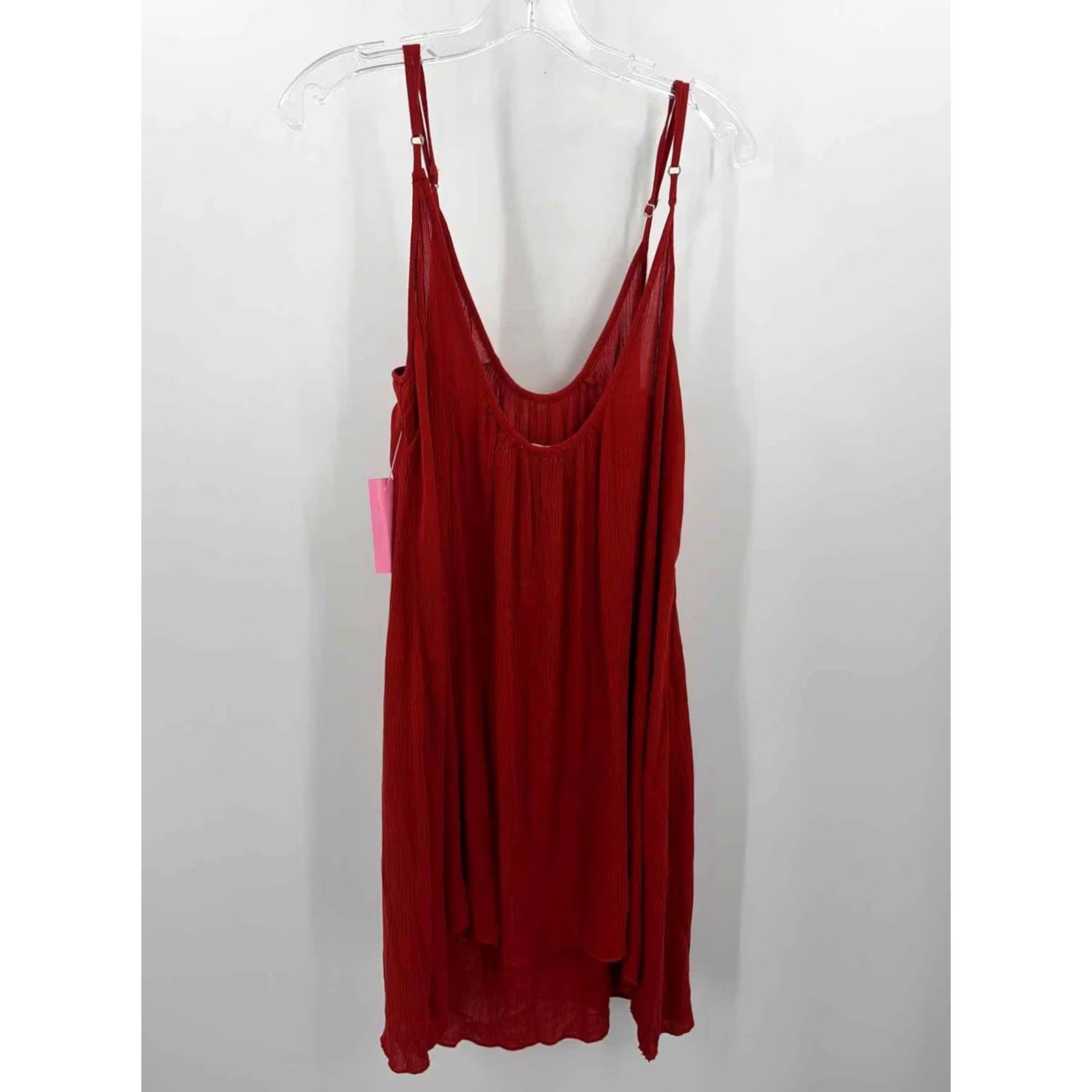 Vintage Elan Red Size Medium Short Sleeveless Dress Size 32" / US 10 / IT 46 - 3 Thumbnail