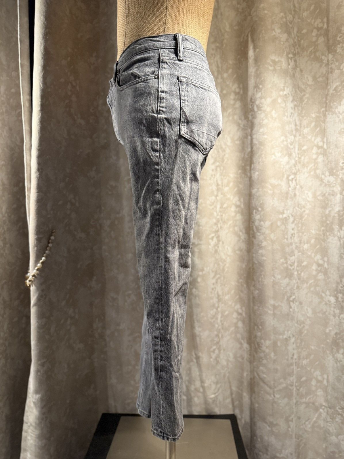 Allsaints AllSaints Dean Jeans - W30 | Faded Grey Straight Leg Denim Size US 30 / EU 46 - 4 Thumbnail
