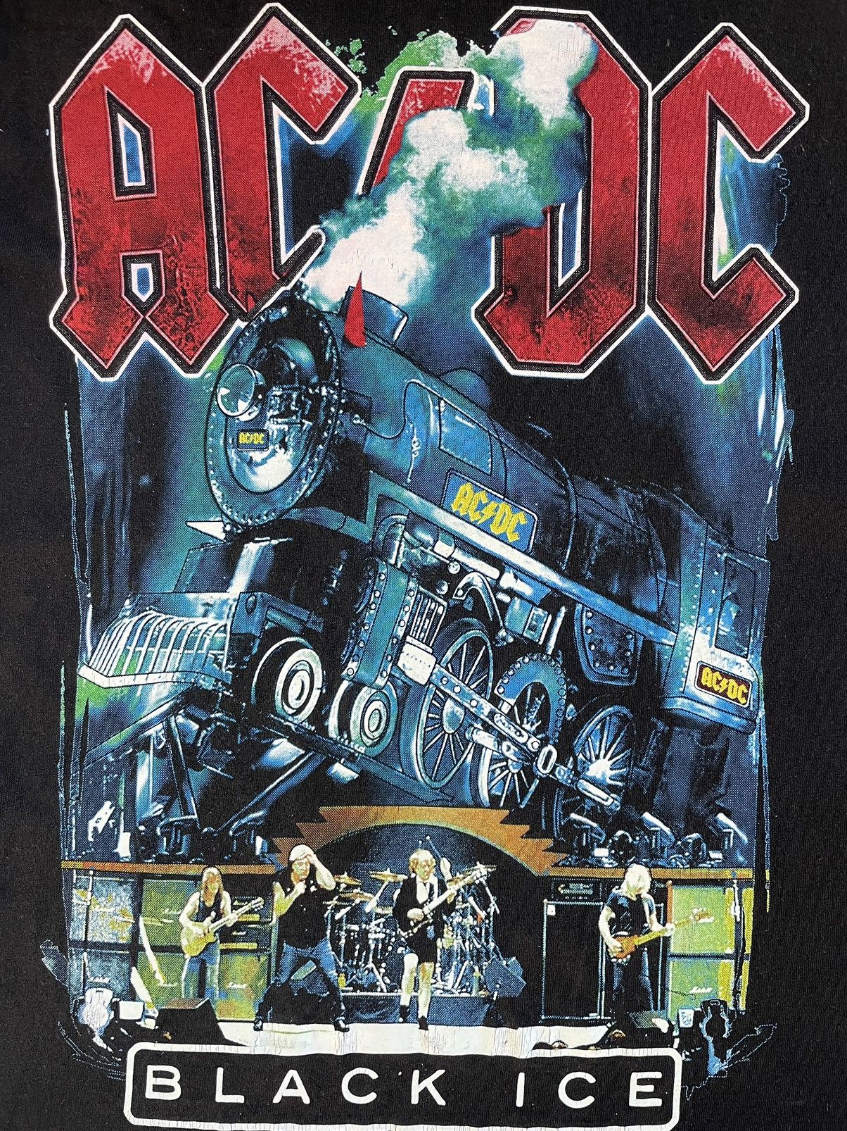 AC/DC × Band Tees × Vintage Vintage AC/DC Black Ice T-Shirt Band Tee Size US S / EU 44-46 / 1 - 3 Thumbnail