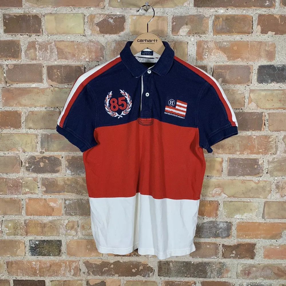 Tommy Hilfiger × Vintage Chief Keef Style Tommy Hilfiger Big Logo Polo Y2K Vintage Size US S / EU 44-46 / 1 - 1 Thumbnail