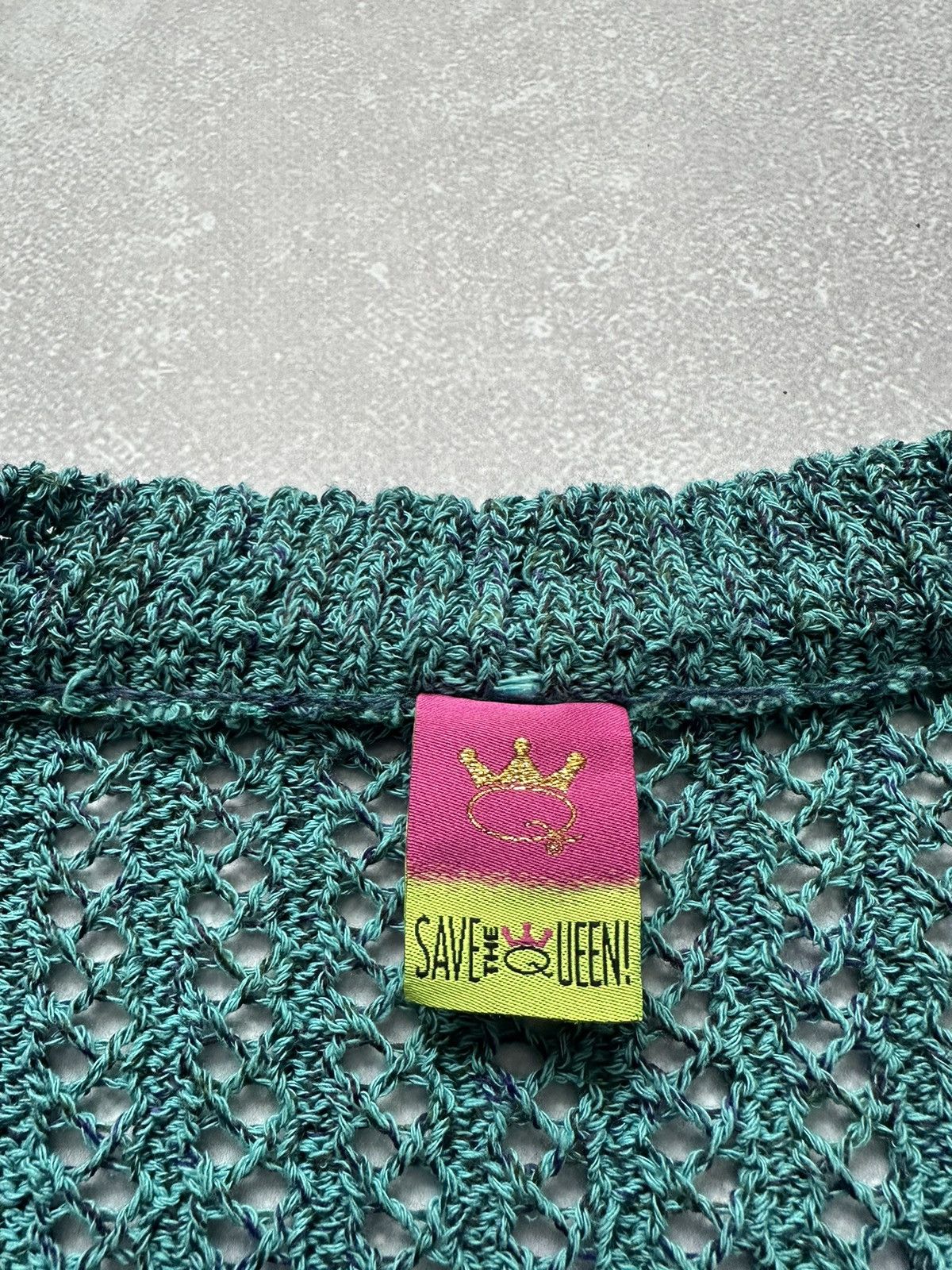Designer Save the Queen sweater cardigan made in Italy size L Size L / US 10 / IT 46 - 6 Thumbnail