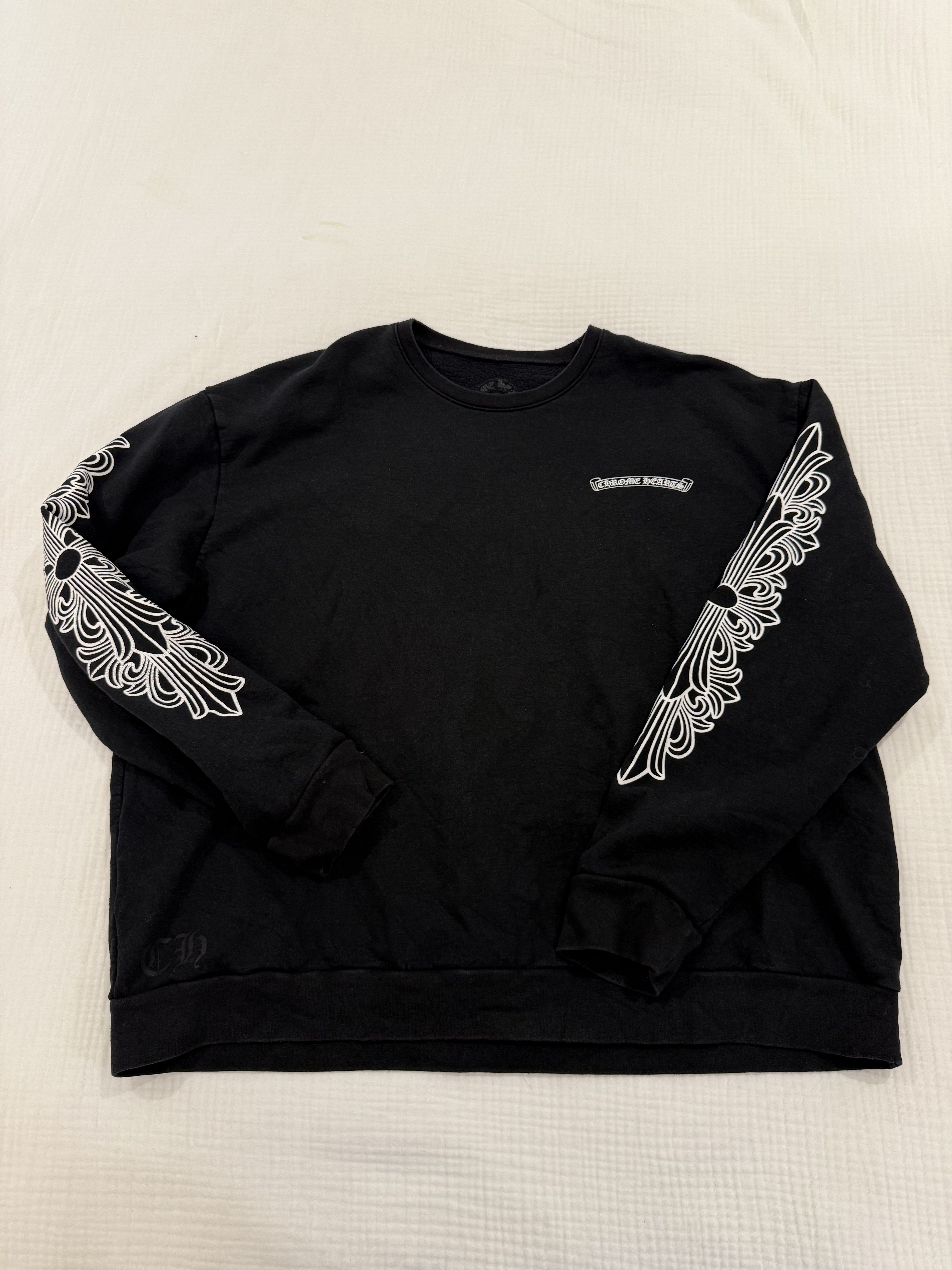 Chrome Hearts Chrome Hearts Eye Chart Dagger Crewneck Size US XL / EU 56 / 4 - 1 Thumbnail