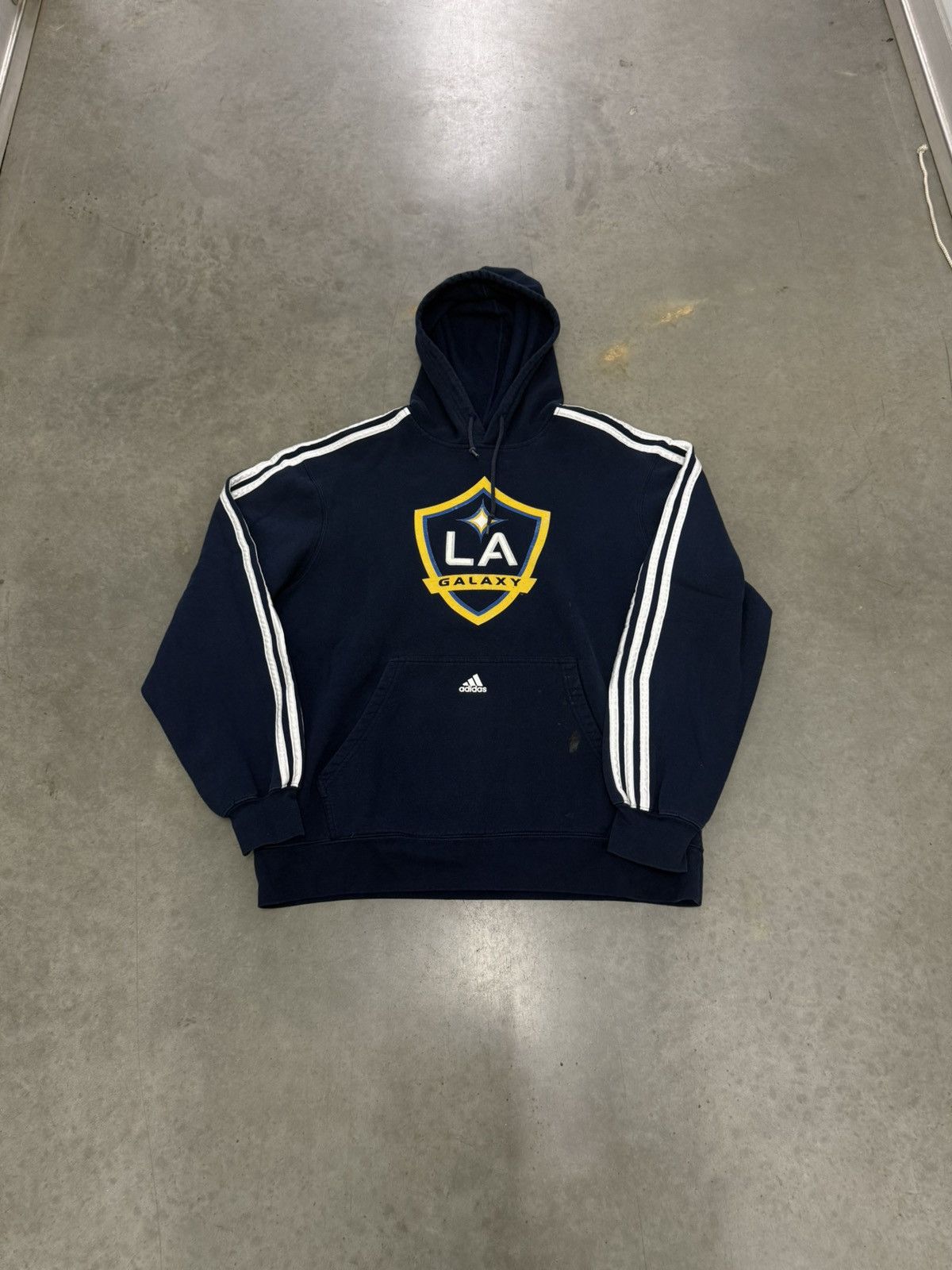 Adidas Los Angeles Galaxy Adidas MLS 2000s Hoodie Navy Soccer Large Size US L / EU 52-54 / 3 - 7 Thumbnail