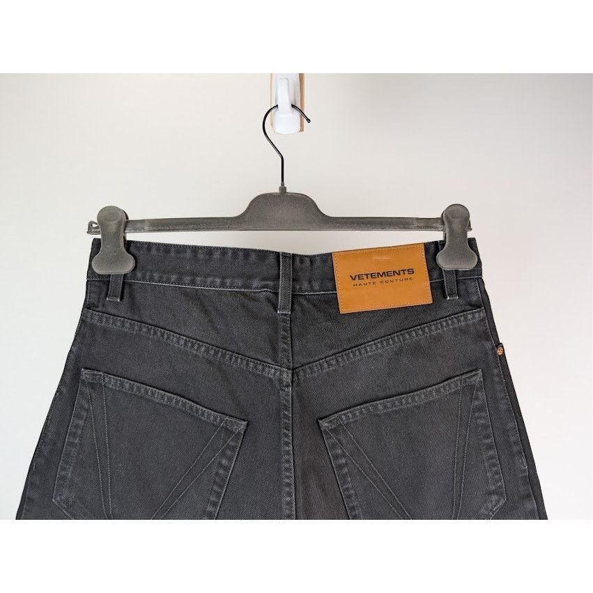 Vetements o1rshd1 Baggy Denim Shorts in Black Size US 30 / EU 46 - 13 Thumbnail