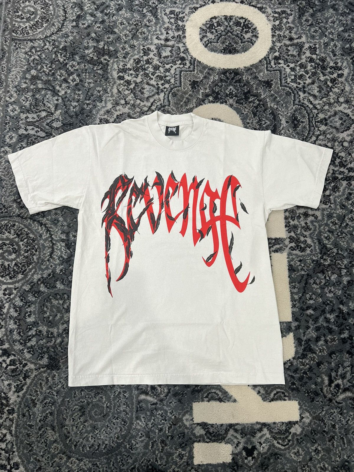 Revenge REVENGE x JUICE WRLD “DOVE” TSHIRT - SIZE MEDIUM - (CEMENT)