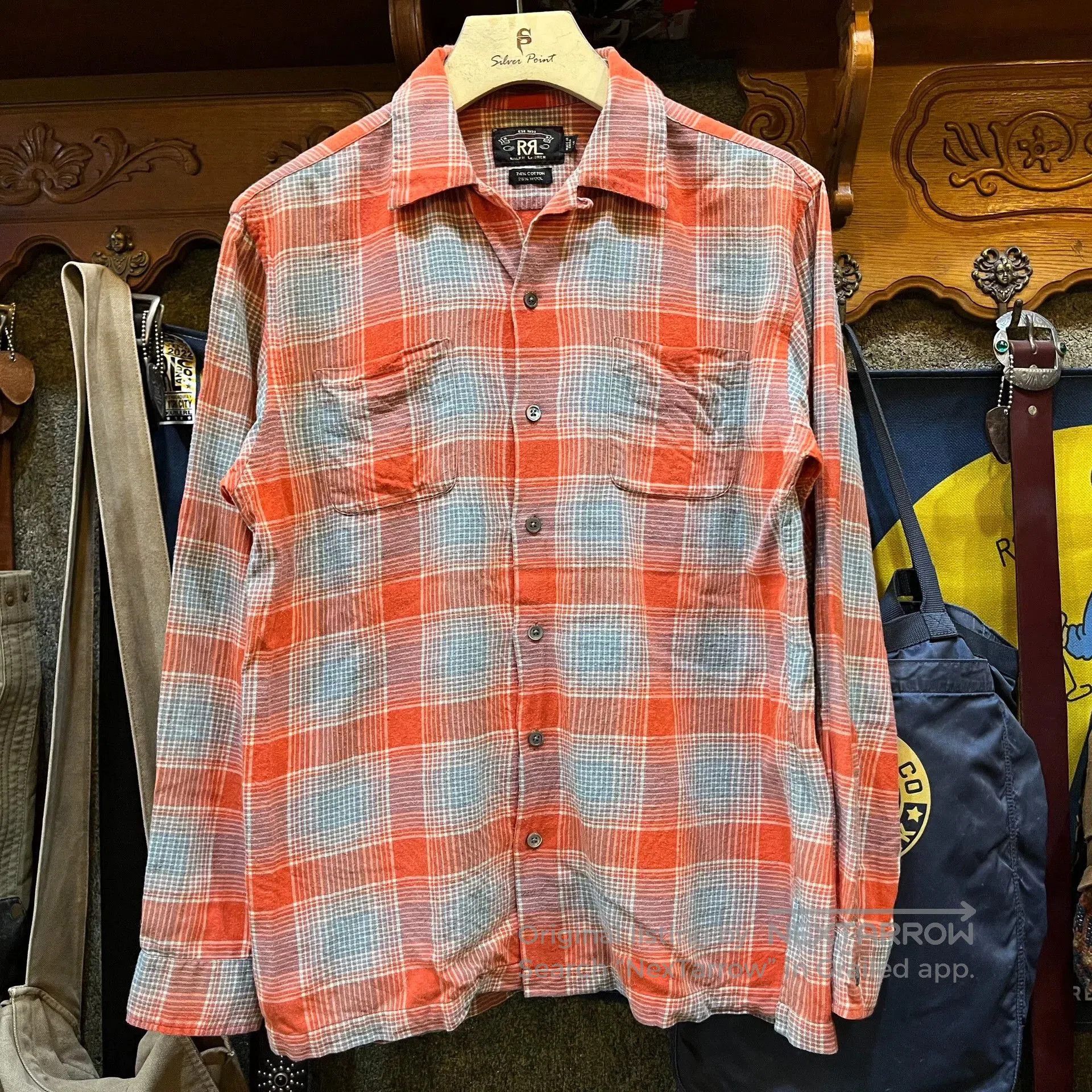 RRL Ralph Lauren RRL Vintage Wool Plaid Shirt. Size US S / EU 44-46 / 1 - 1 Thumbnail