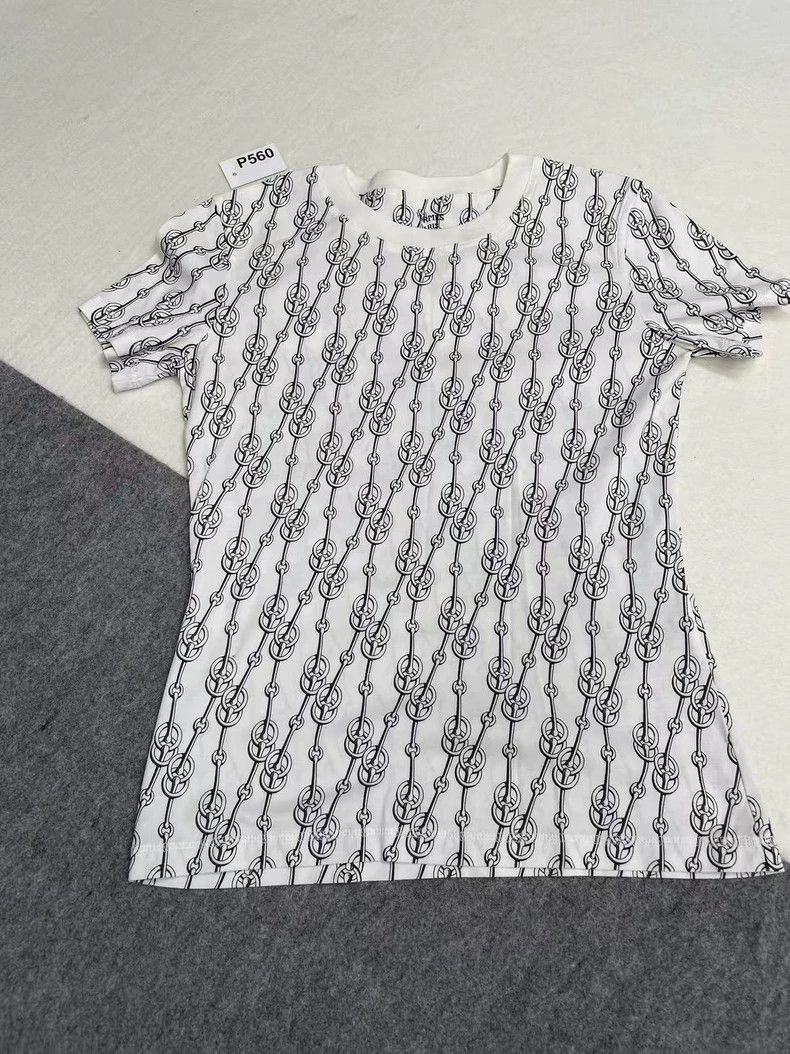 Hermes Chain Logo Short Sleeve T-shirt