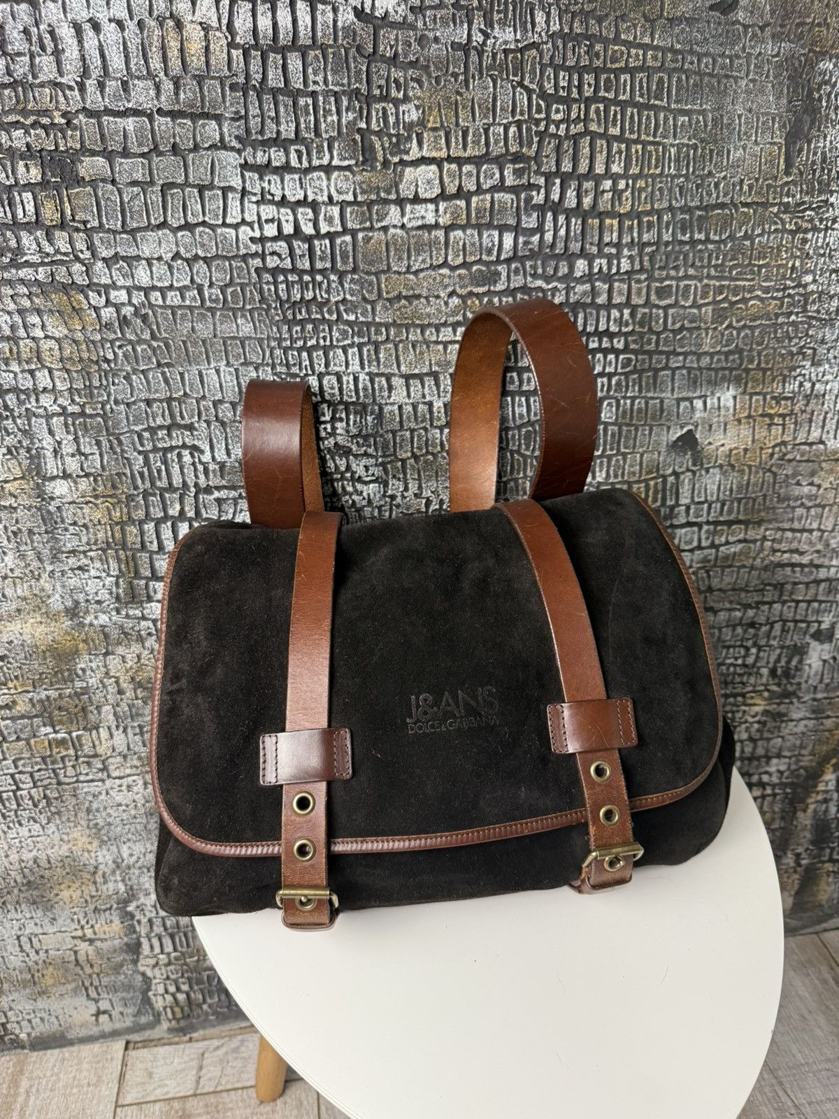 Dolce Gabbana x Vintage Dolce & Gabbana Crossbody Bag in Black, Men's