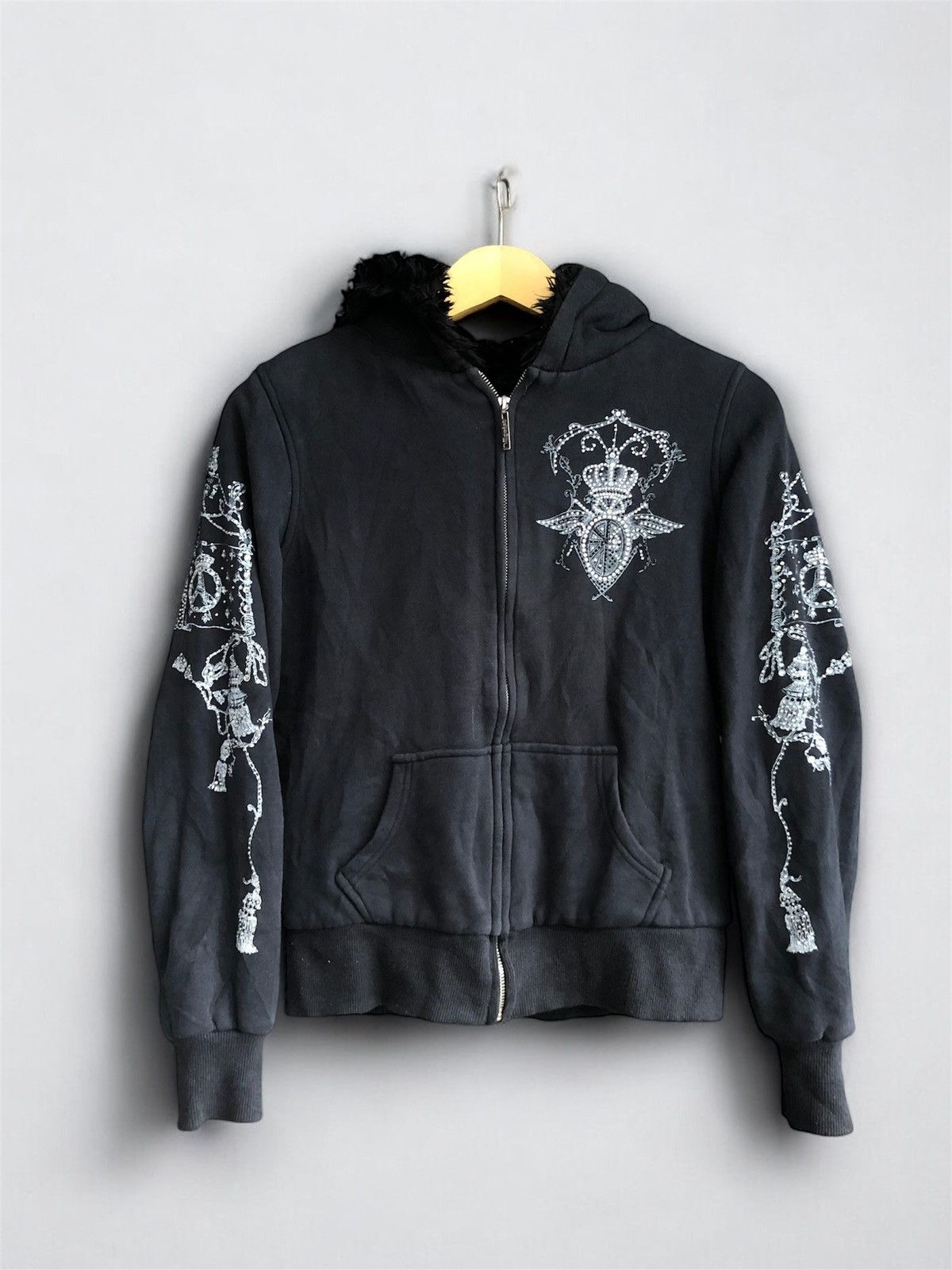 Japanese Brand EGOIST FUR HOODIE Size US S / EU 44-46 / 1 - 1 Thumbnail
