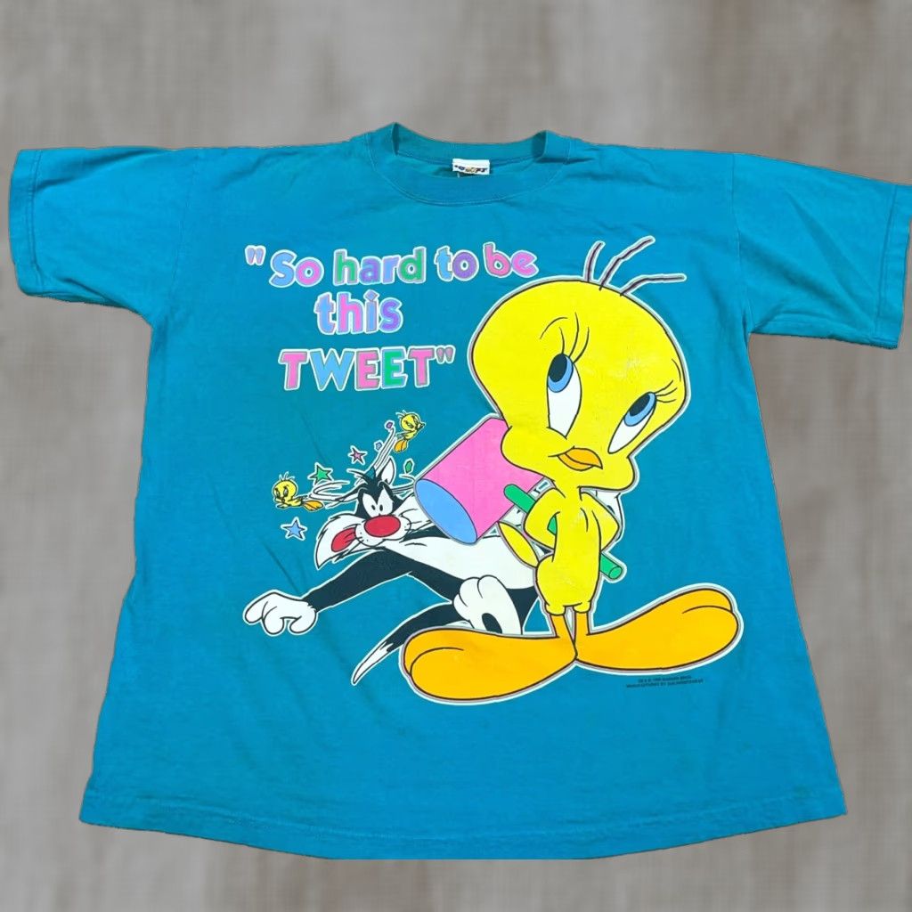 Vintage VINTAGE Winnie The Pooh Shirt Women 18W 1X Teal Tweety Sylvester 90s USA Disney Size XXL / US 16-18 / IT 52-54 - 1 Thumbnail