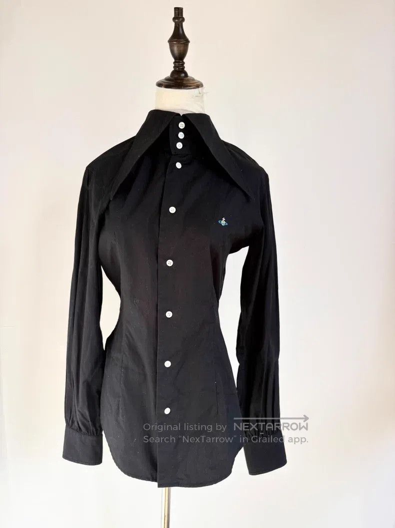 Vivienne Westwood Vivienne Westwood Black Oversized Point Collar Three-Butto Size M / US 6-8 / IT 42-44 - 2 Thumbnail