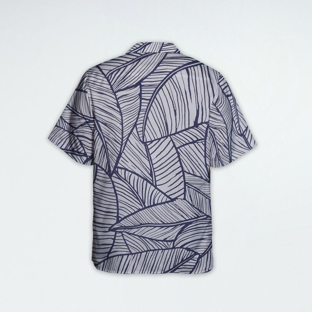 Designer Leaf-Print Short Sleeve Shirt | Botanical Pattern Shirt Size US M / EU 48-50 / 2 - 2 Thumbnail