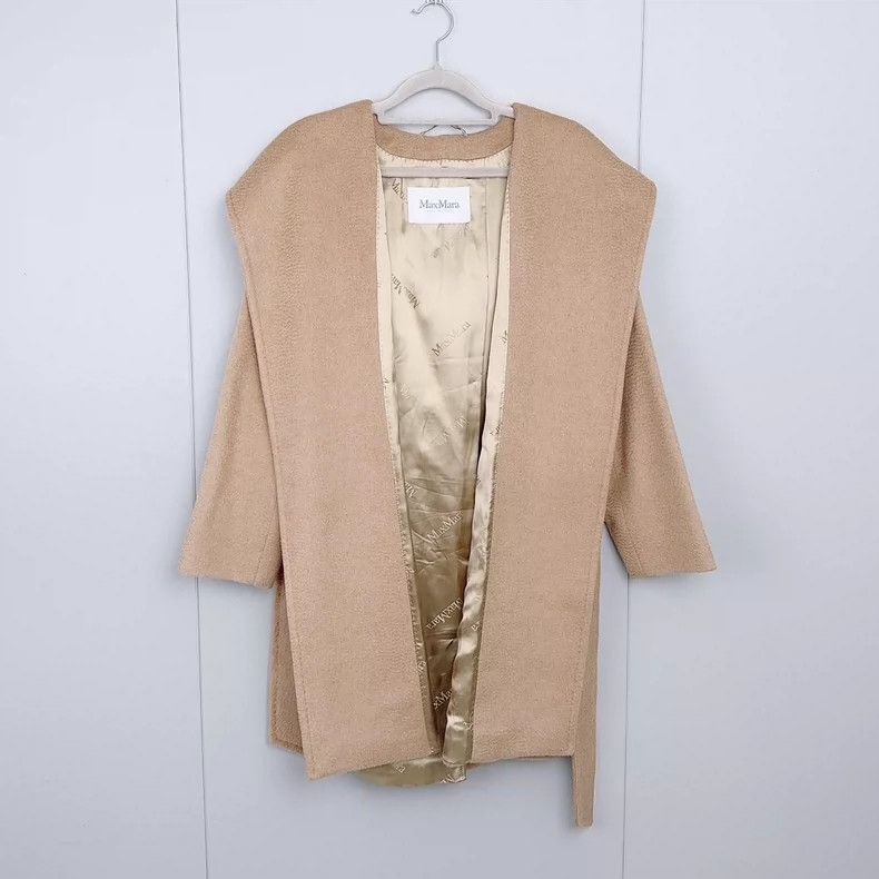 Max Mara Max Mara Camel hair bathrobe coat Size L / US 10 / IT 46 - 1 Thumbnail