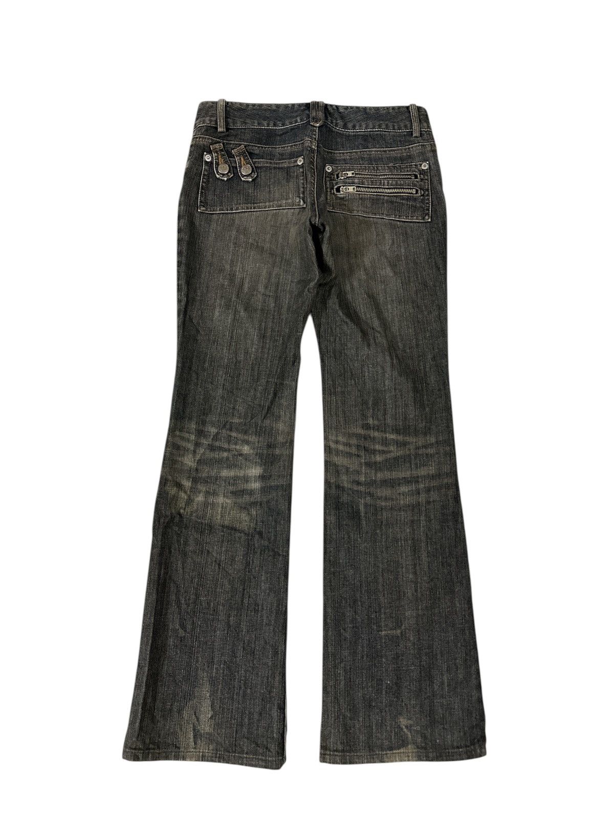 Crazy 2000s Japanese Brand Tornado Mart Y2K Flare Jeans