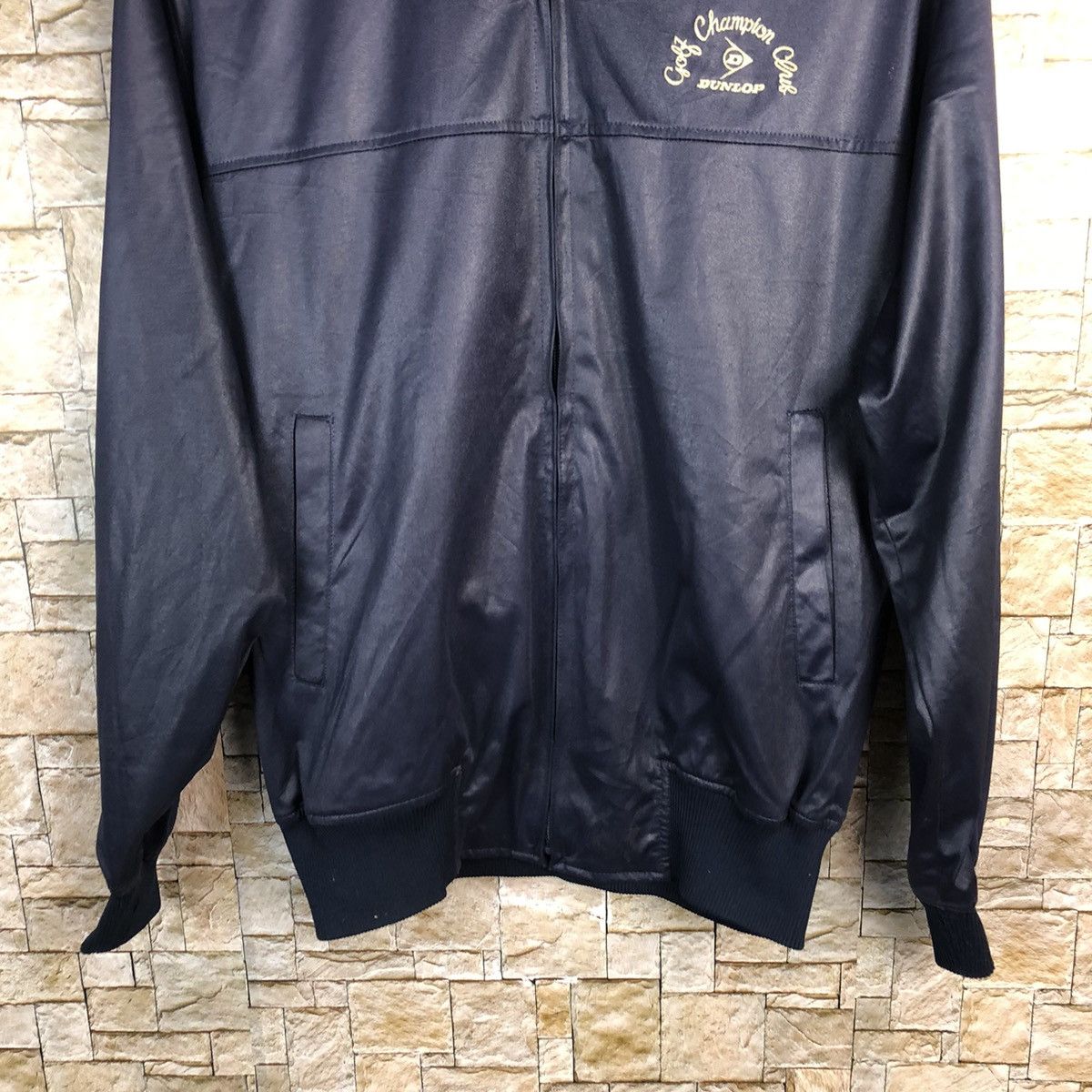 Dunlop vintage Dunlop Dark Blue Bombers Jacket #A377 Size US M / EU 48-50 / 2 - 3 Thumbnail