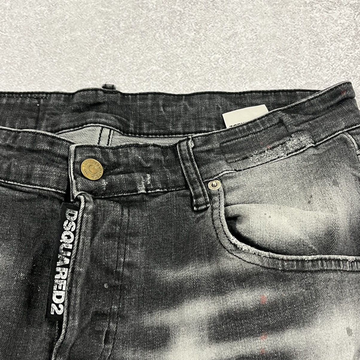 Dsquared2 Black and white Dsquared2 bleached ripped jeans trousers Size US 33 - 4 Thumbnail