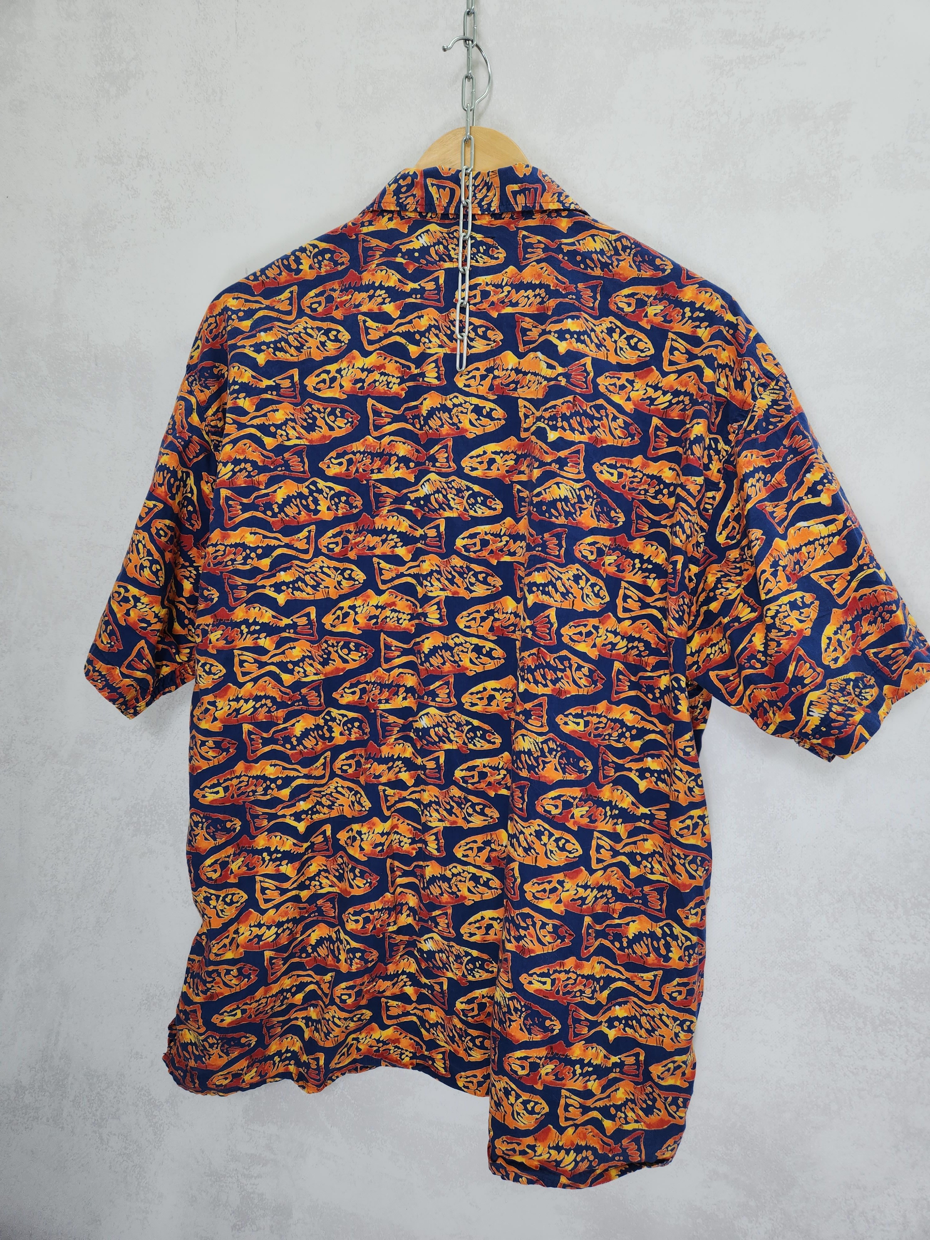 Polo Ralph Lauren Rare vintage polo jeans ralph lauren fish print shirt Size US L / EU 52-54 / 3 - 7 Thumbnail