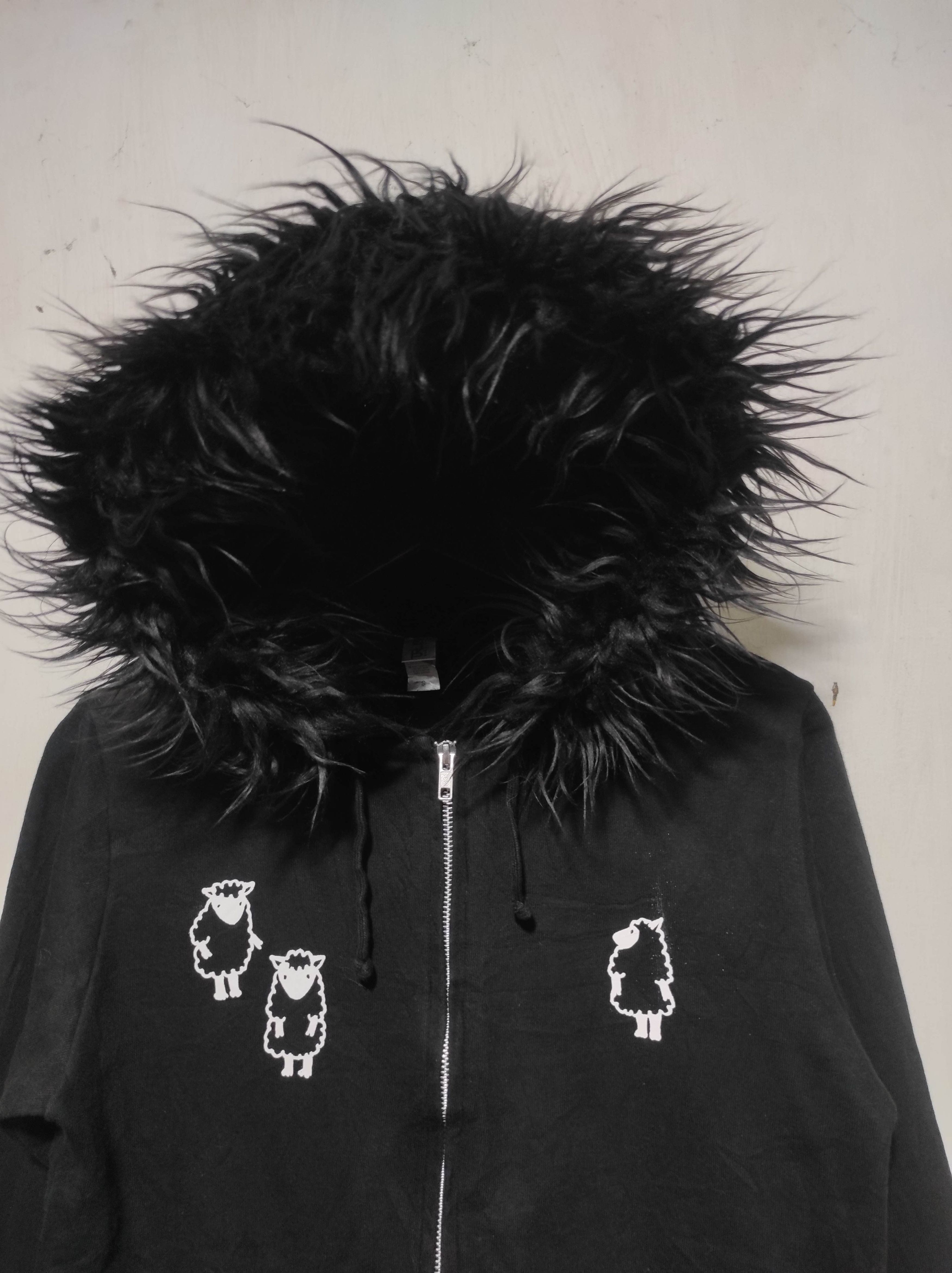 If Six Was Nine Truss black zipper Fur hoodie IfSixWasNine LGB style Size US S / EU 44-46 / 1 - 4 Thumbnail