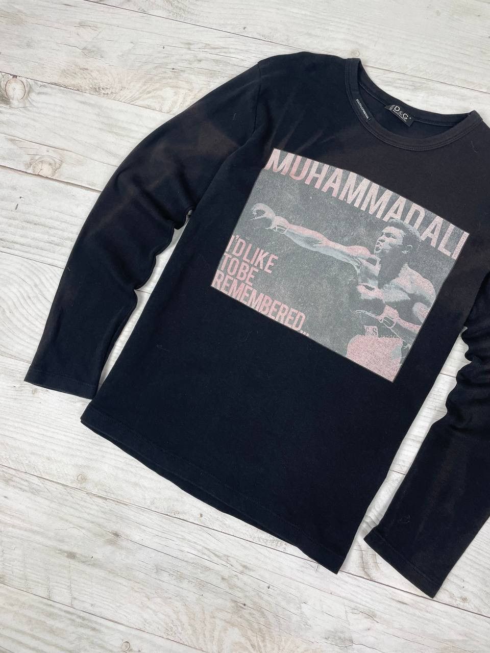 Dolce & Gabbana Dolce & Gabbana Muhammad Ali T-Shirt Long Sleeve Big logo Size US S / EU 44-46 / 1 - 3 Thumbnail