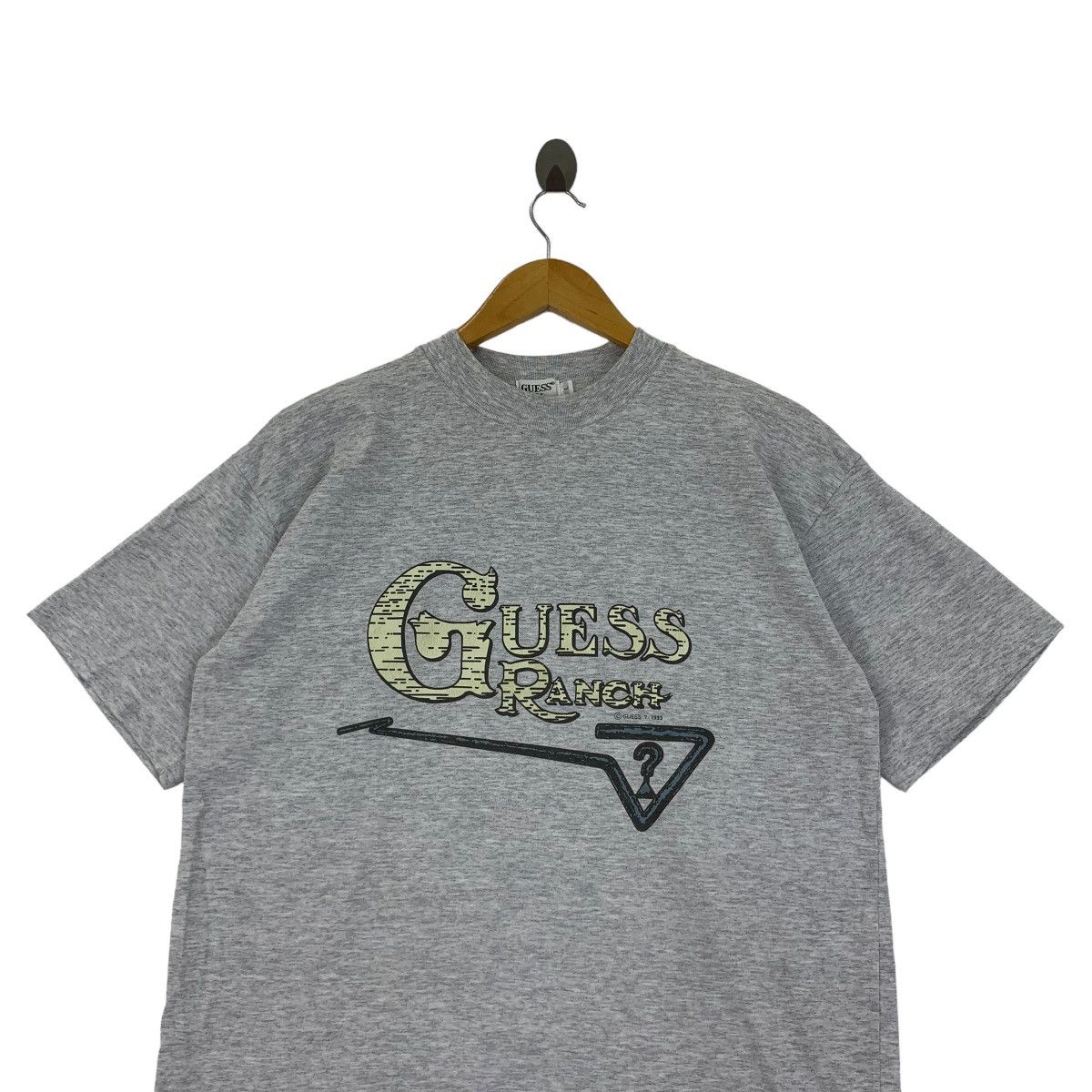 Guess Vintage 1993 GUESS USA RANCH Logo Tee Shirt Top Summer Size US L / EU 52-54 / 3 - 2 Thumbnail