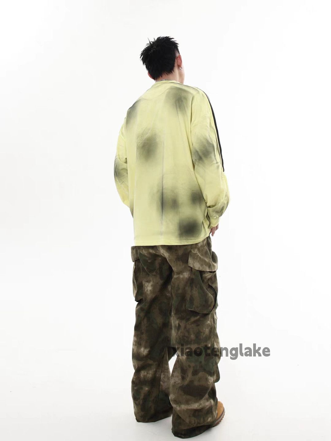 Designer × Japanese Brand × Vintage washed faded utility camo skate hiphop cargo pants Size US 32 / EU 48 - 4 Thumbnail