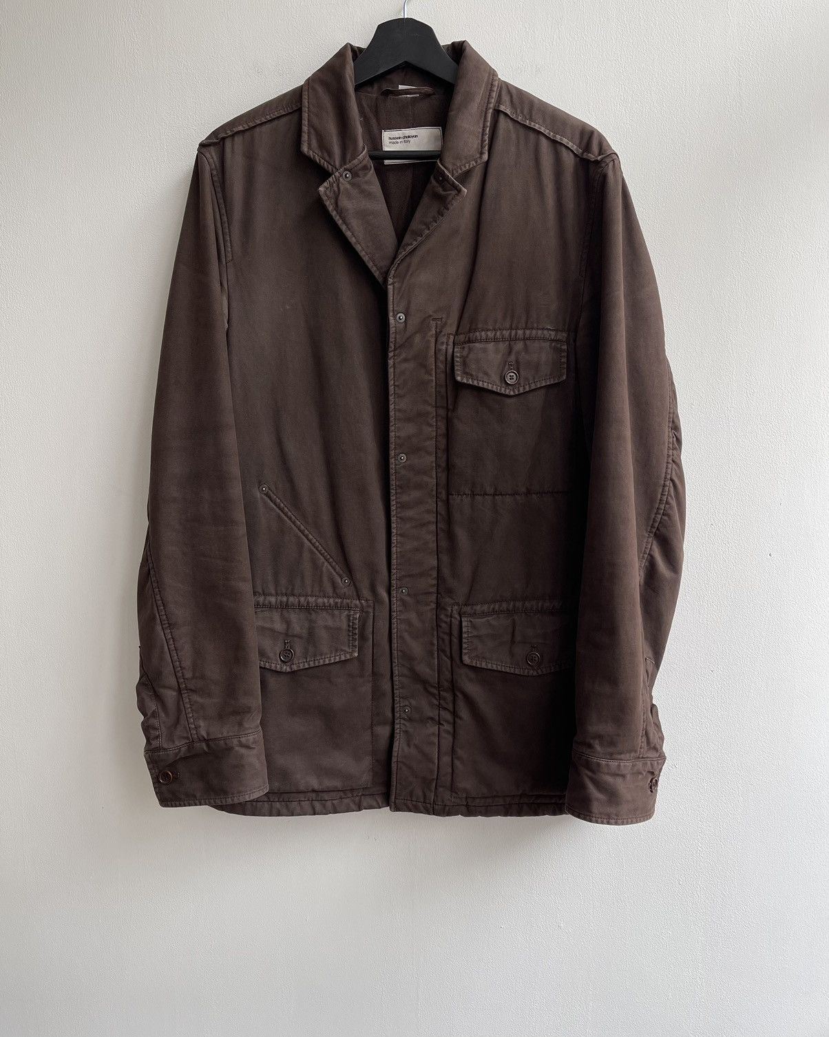 image of Hussein Chalayan Aw05 "in Shadows" Field Jacket in Brown, Men's (Size Small)