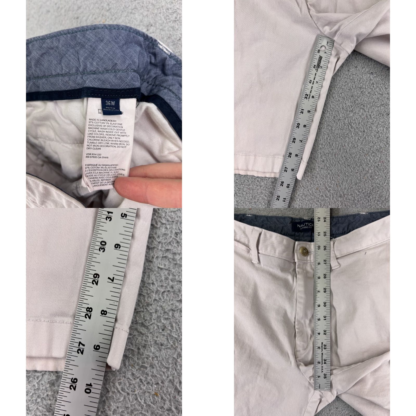 Nautica Nautica Shorts Men 36 Pink Cotton Blend Twill Chino Golf Outdoor Casual Modern Fit Men’s Pink Nautica Shorts Size US 36 / EU 52 - 8 Thumbnail
