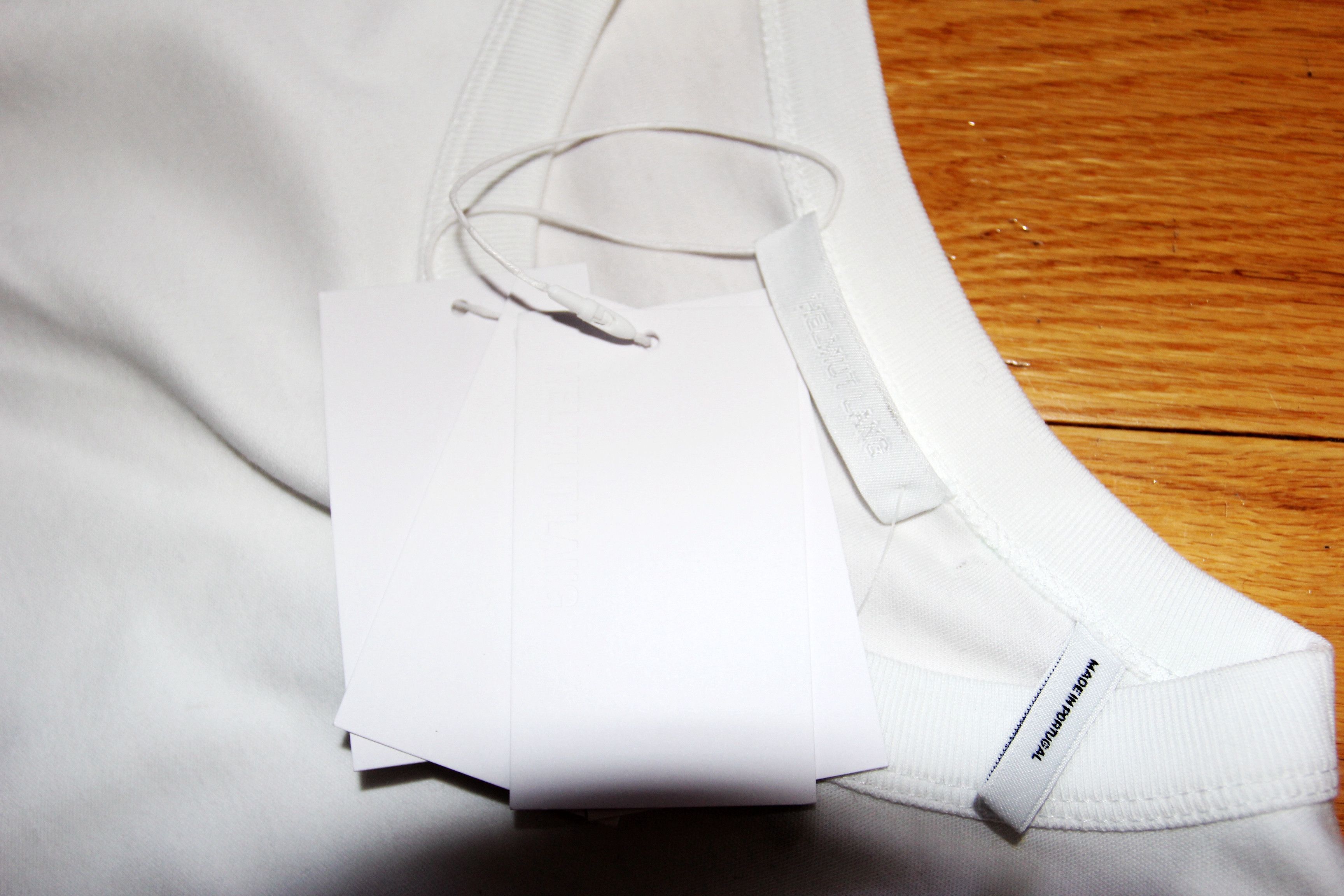 Helmut Lang BNWT AW24 HELMUT LANG LOGO WHITE TSHIRT S Size US S / EU 44-46 / 1 - 8 Thumbnail