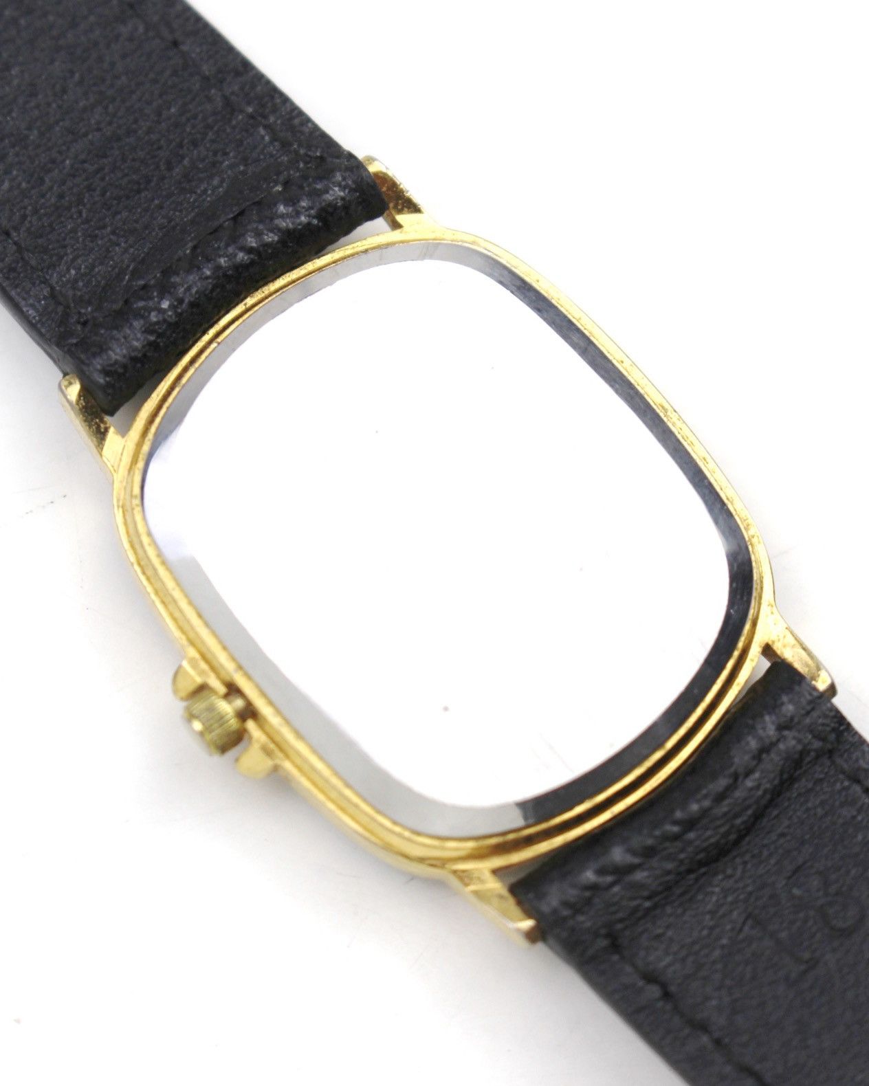 Vintage LUSIMA TWO-TONE CLASSIC GOLD-PLATED TANK QUARTZ WATCH Size ONE SIZE - 4 Thumbnail
