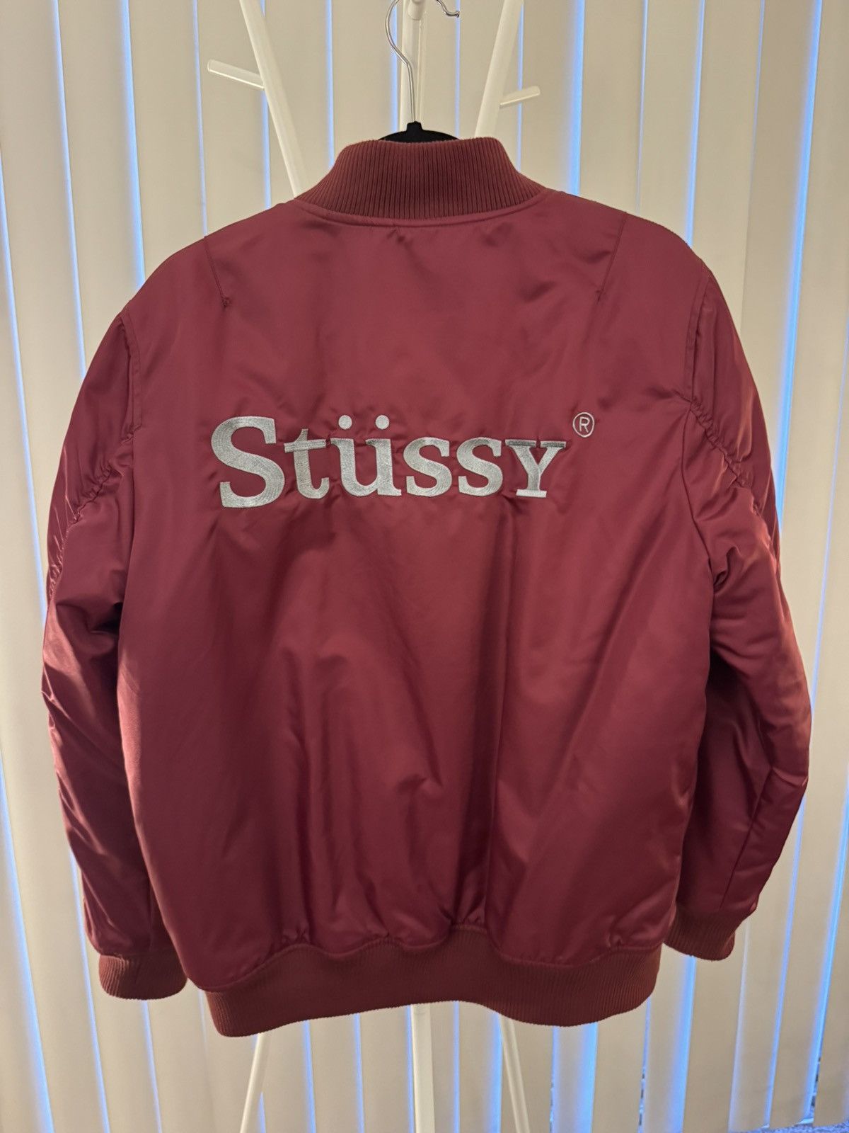 Stussy Stussy MA-1 Bomber Jacket Red Size US S / EU 44-46 / 1 - 1 Thumbnail