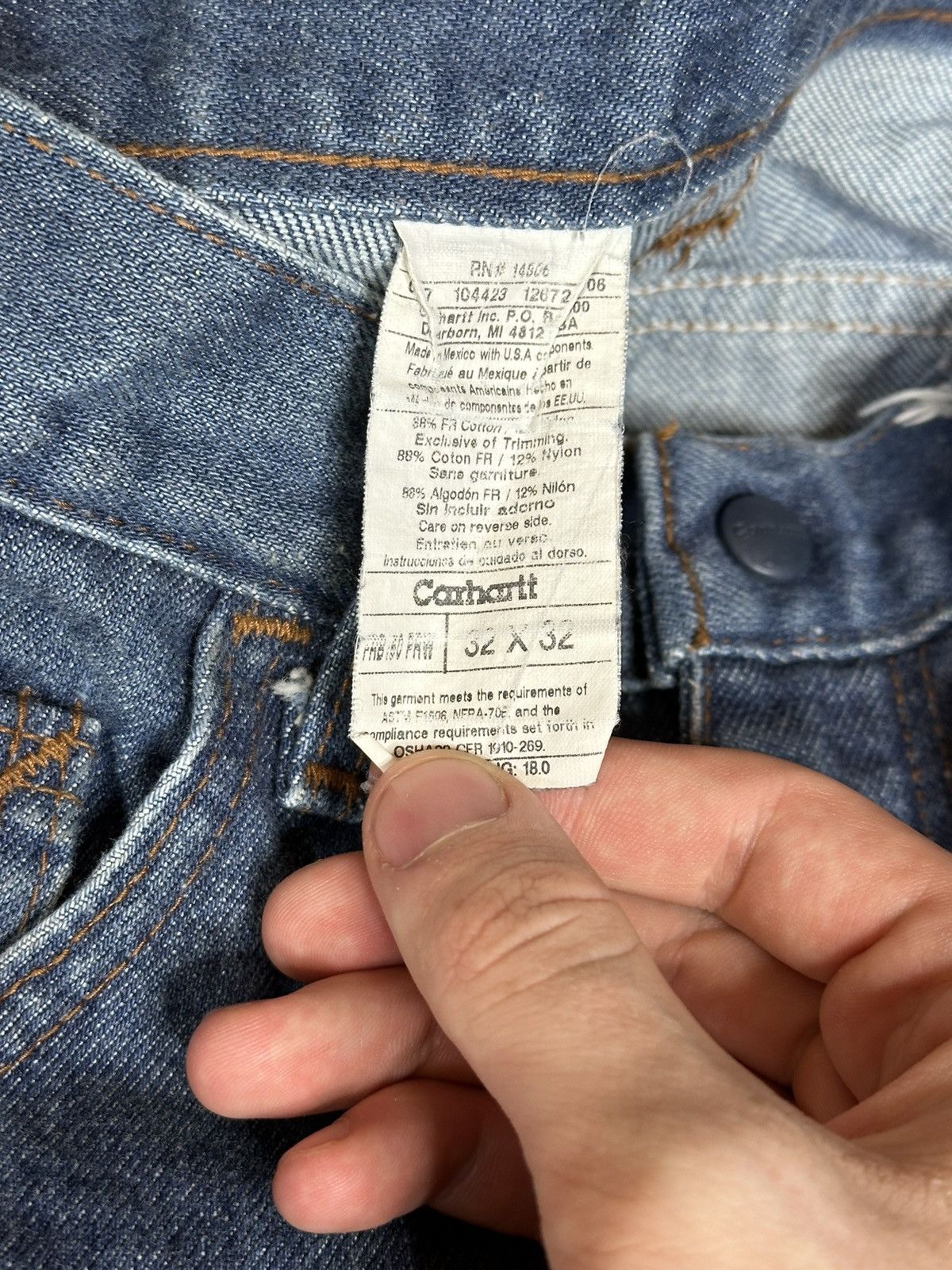 Carhartt Carhartt FR Thick Denim Jeans Size US 32 / EU 48 - 4 Thumbnail