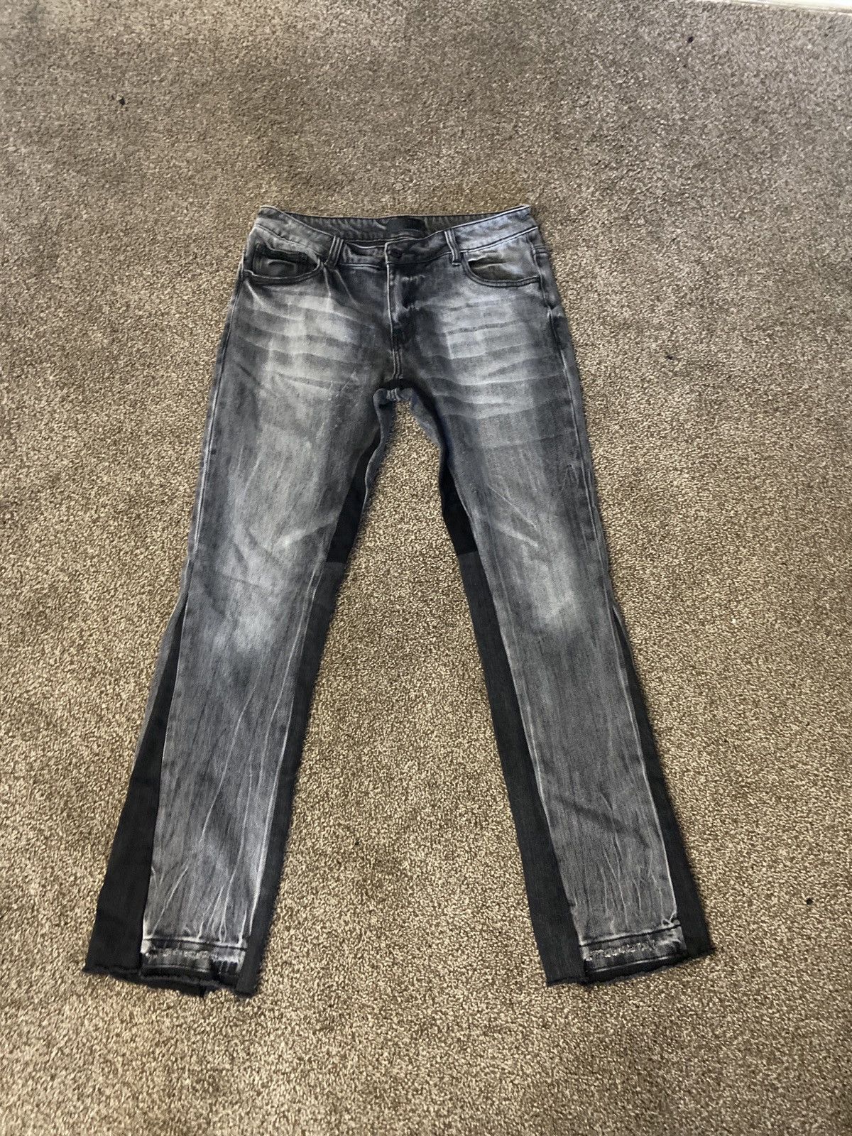Other Grey and black flared jeans siarr size 34 Size US 34 / EU 50 - 1 Thumbnail