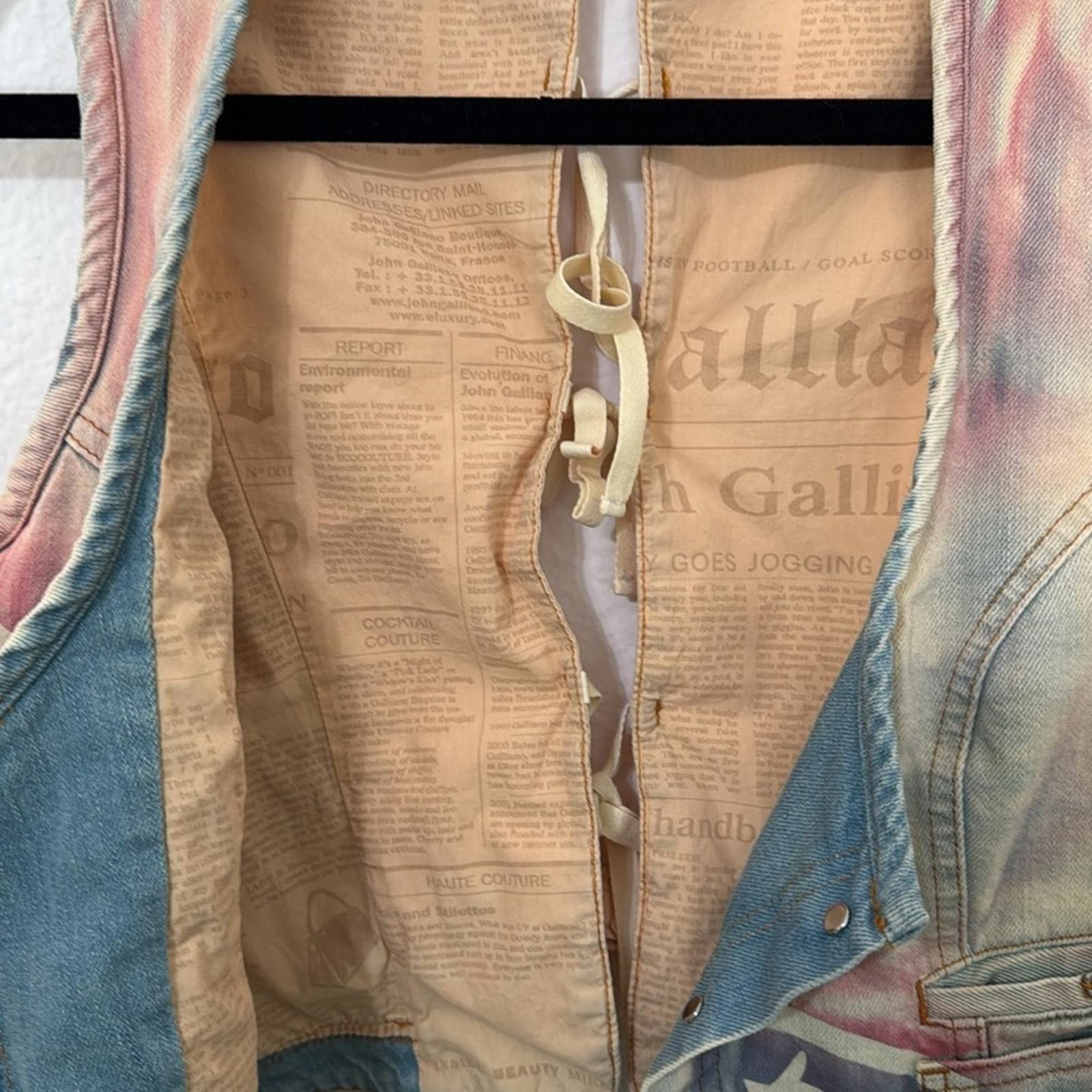 Other Authentic & ARCHIVAL rare Galliano vest app sz 8 US Size ONE SIZE - 6 Thumbnail