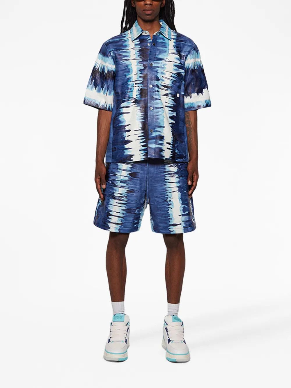 Amiri o1y0525 Logo Leather Short in Multicolor Size US 32 / EU 48 - 4 Thumbnail