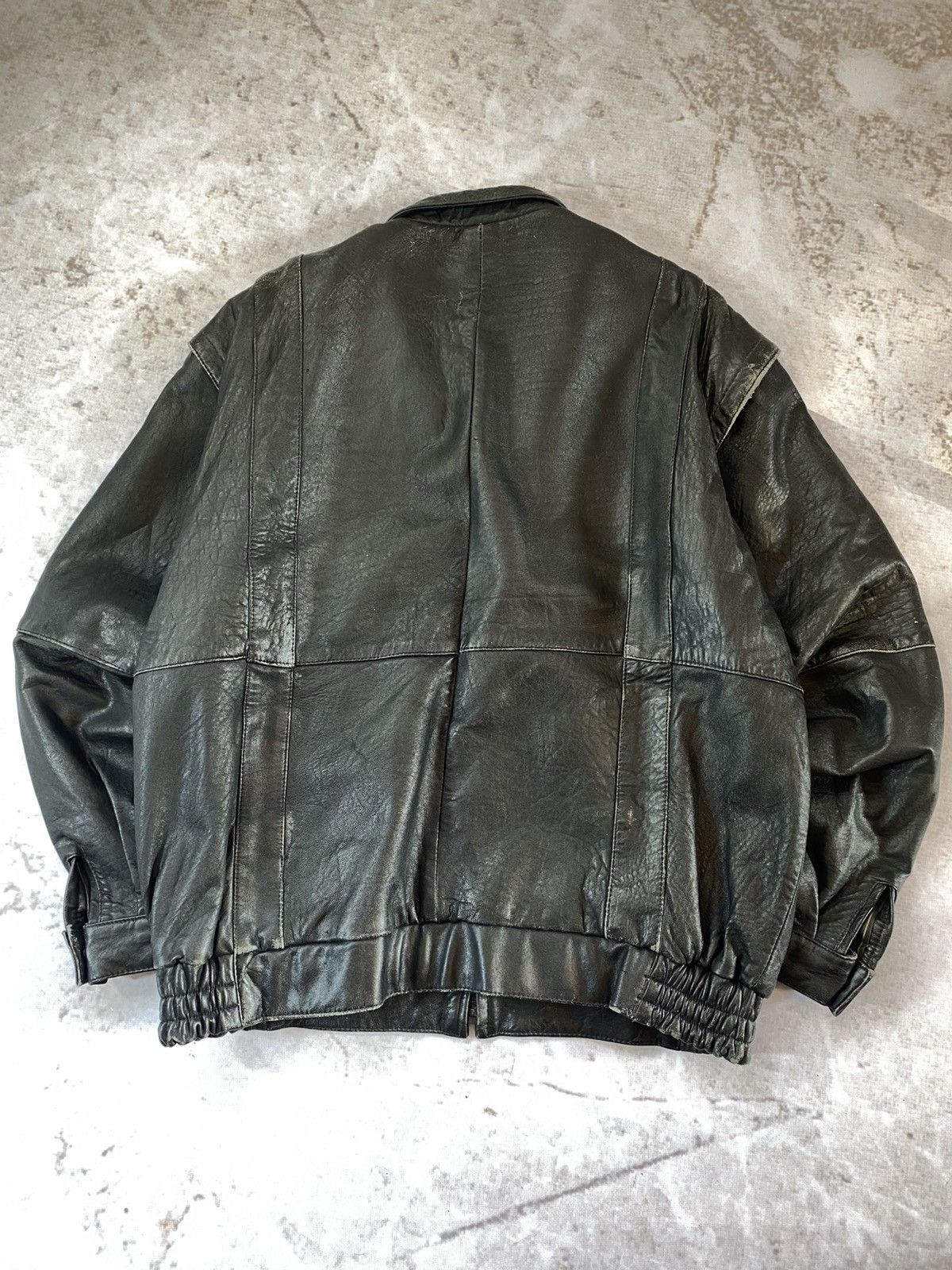Genuine Leather × Vintage 90s Vintage Transformer Leather Jacket / Vest Size US XL / EU 56 / 4 - 7 Thumbnail