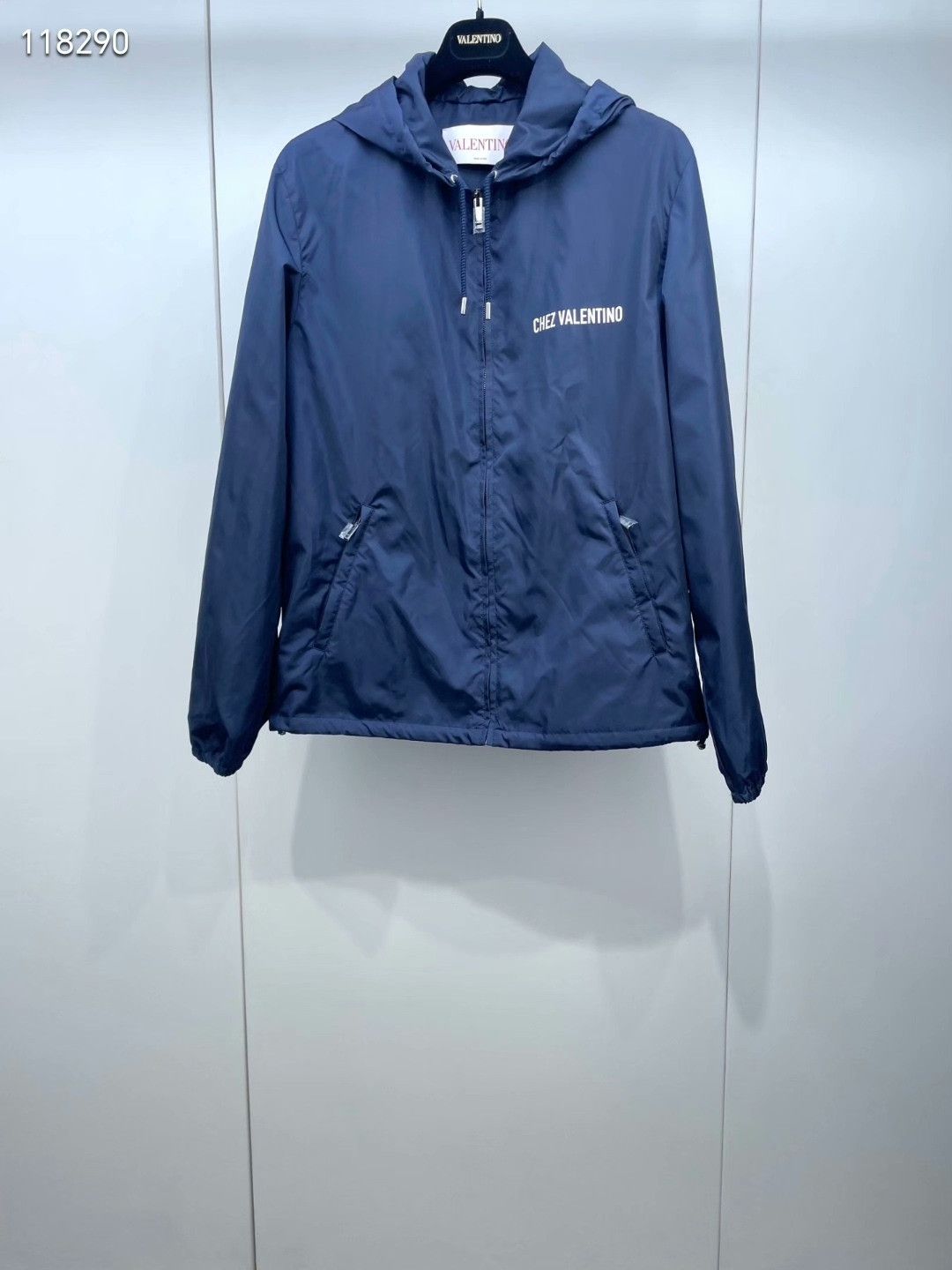 Valentino Valentino 25 New Navy Hooded Zip Jacket Size US M / EU 48-50 / 2 - 1 Thumbnail