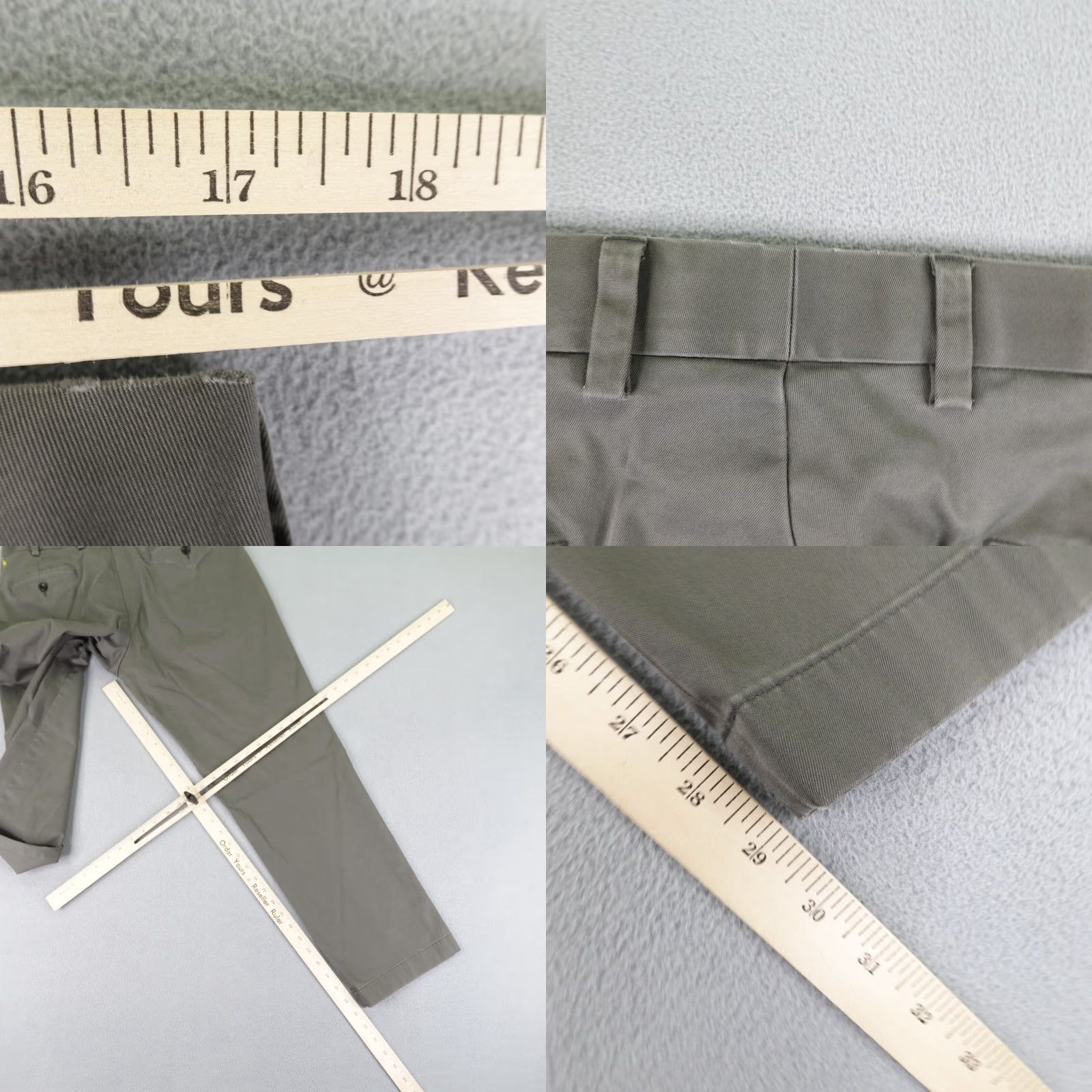 Brooks Brothers Brooks Brothers Pants Mens 36x30 Chino Lightweight Clark Fit Solid Gray Cotton Spandex Size US 34 / EU 50 - 8 Thumbnail