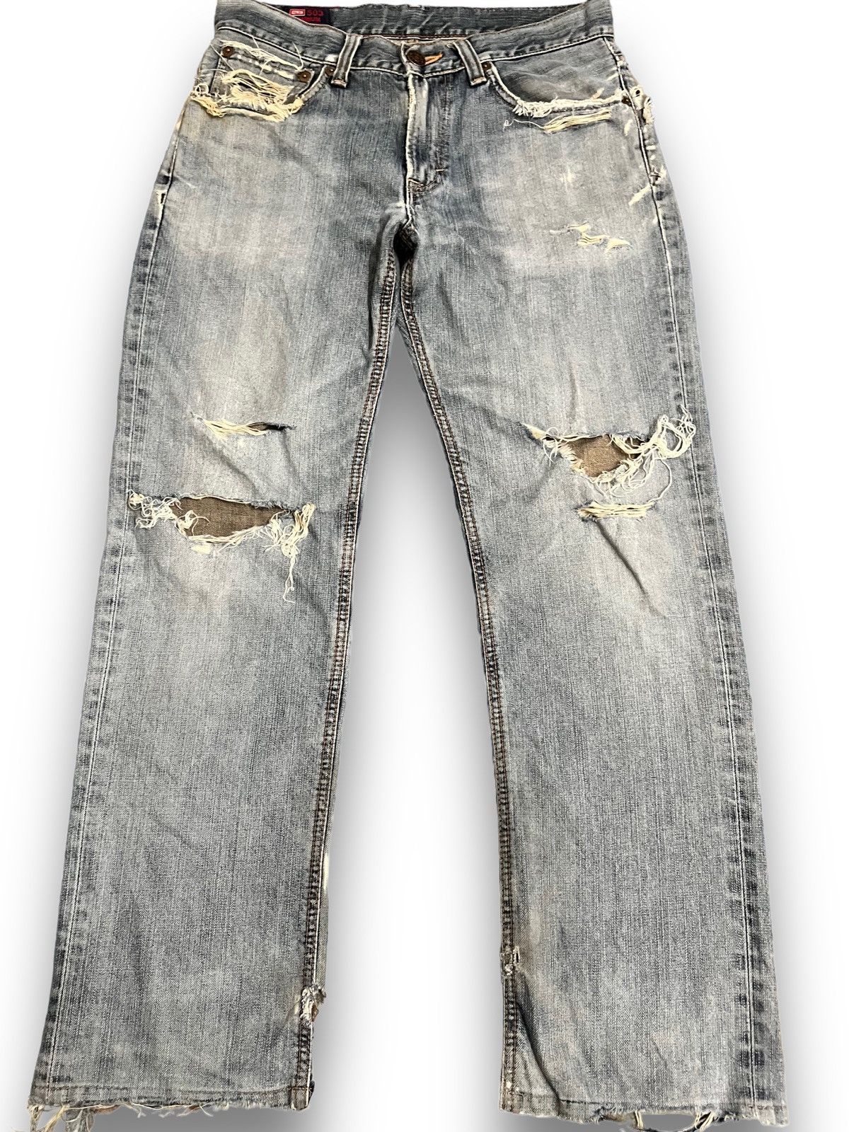 image of Beauty Beast x Edwin Vintage Edwin 503 Distressed Denim in Blue, Men's (Size 32)