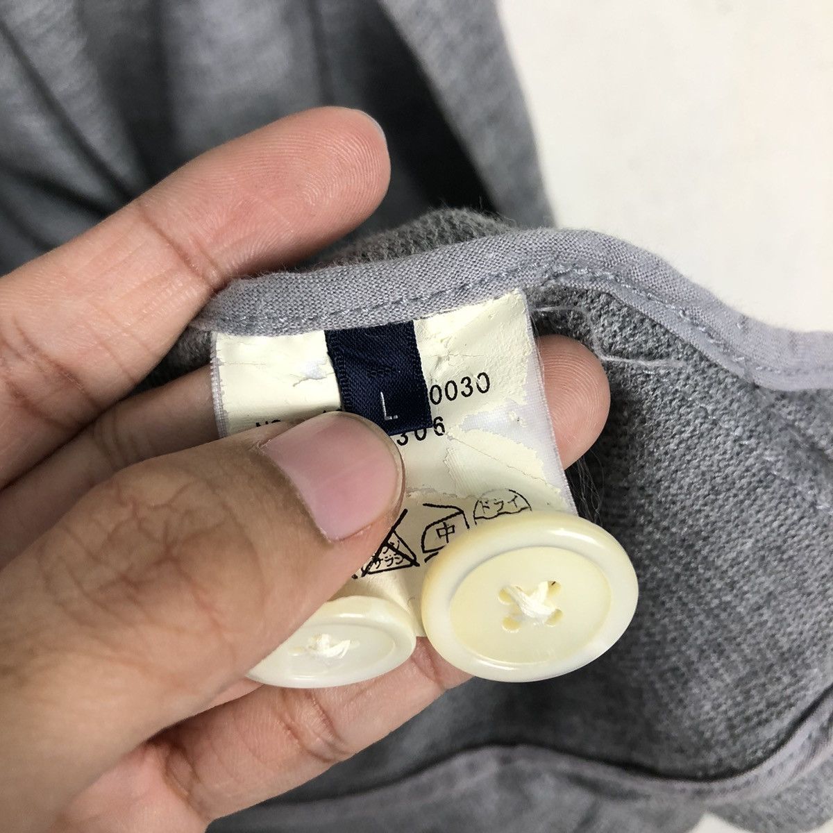 Japanese Brand 📌Vintage Light Cardigan Button Ships Japan Size US L / EU 52-54 / 3 - 19 Thumbnail