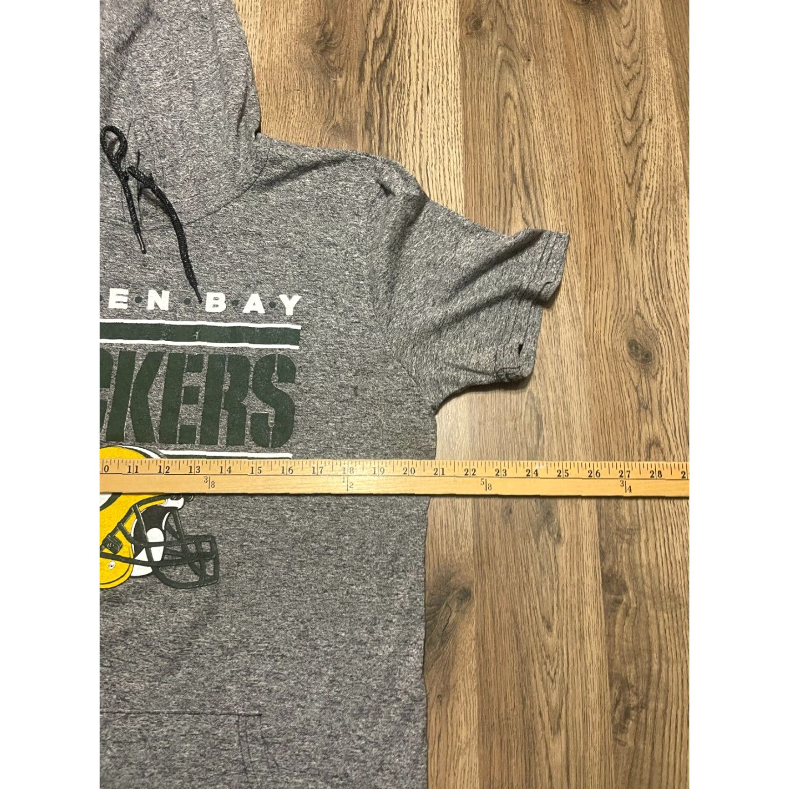 NFL Team Apparel Shirt Women's Large Gray NFL Green Bay Packers w/ Hood Size L / US 10 / IT 46 - 3 Thumbnail